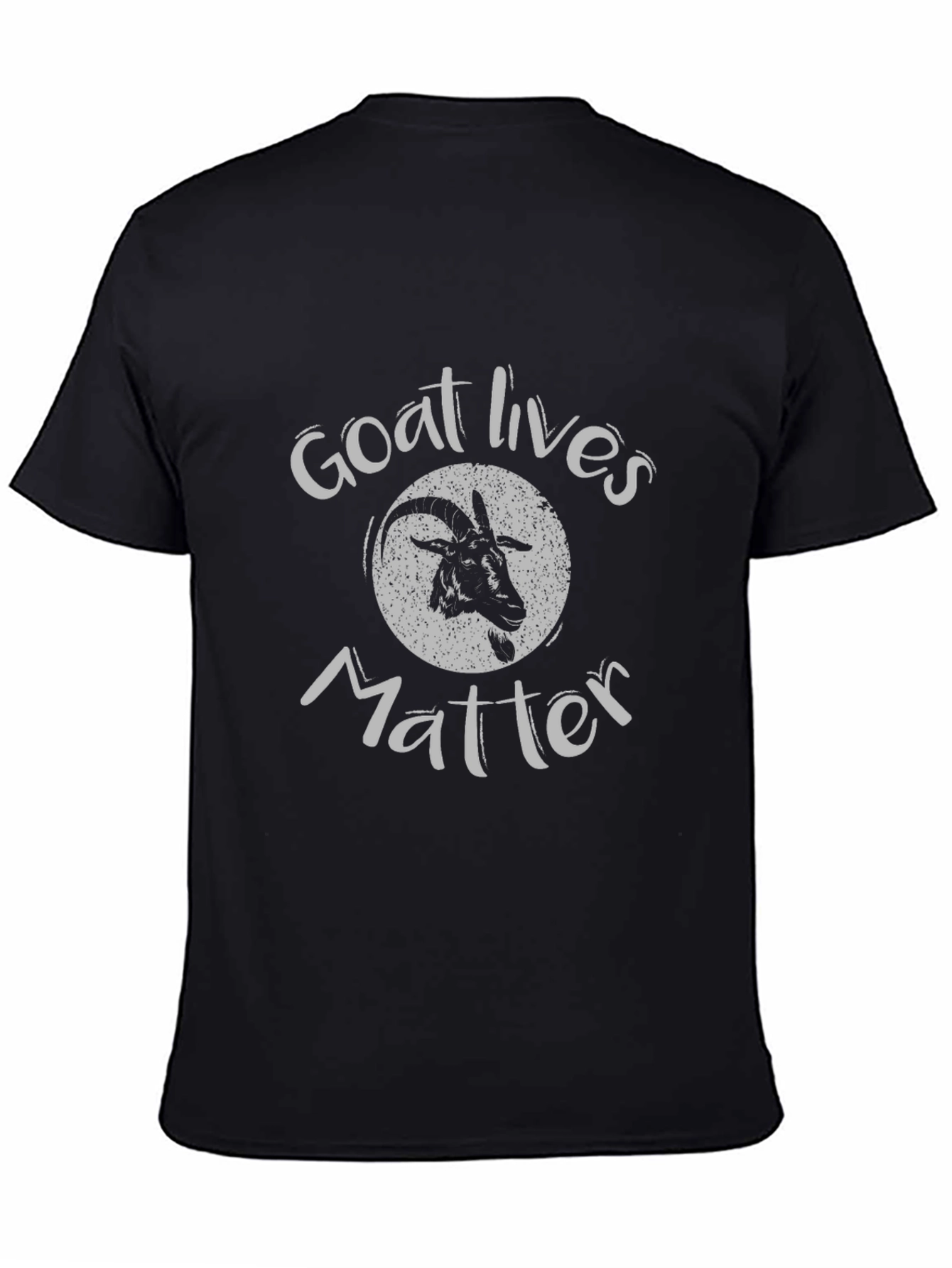 Goat Lives Matter Graphic T-Shirt - Black