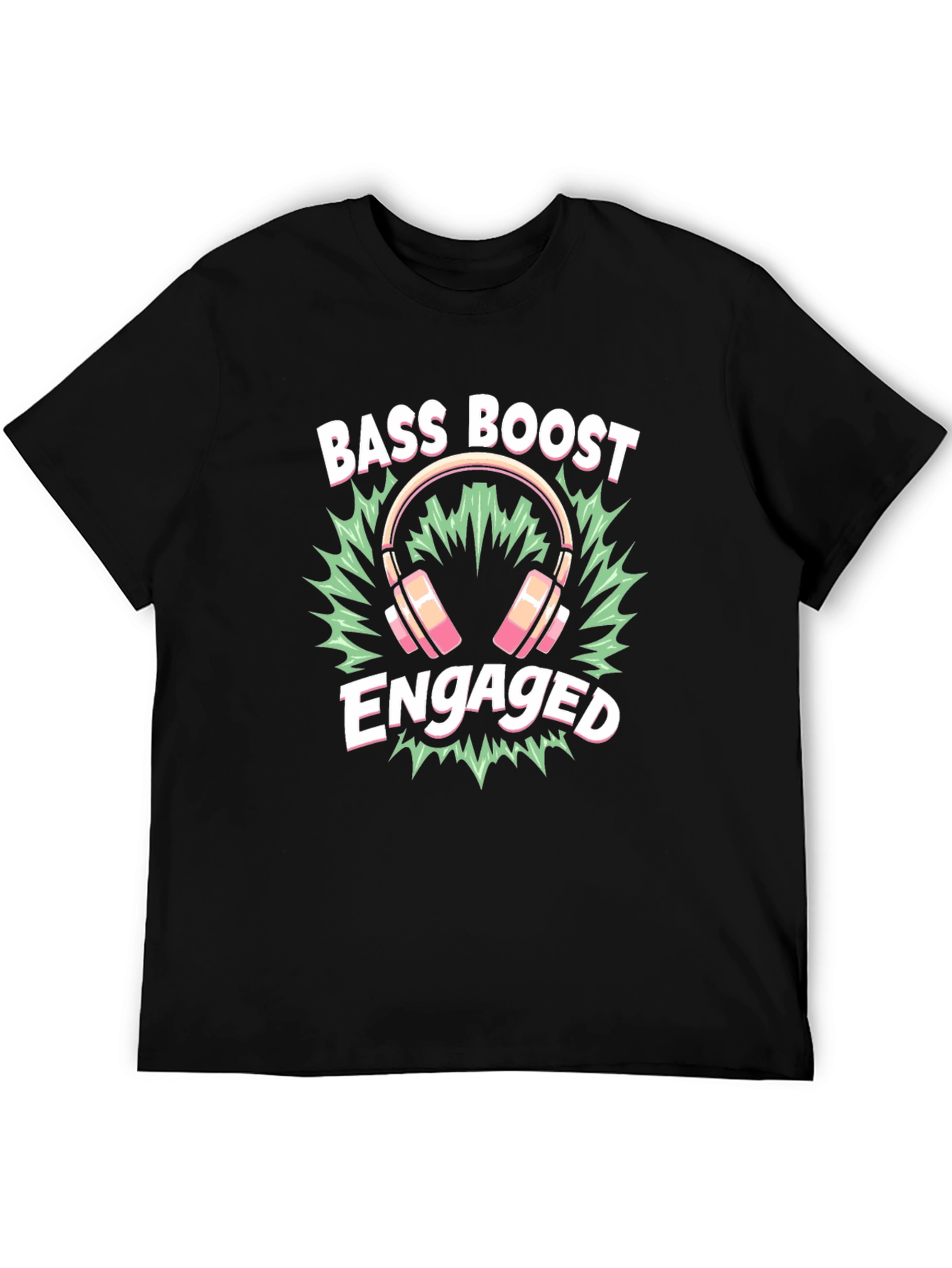 Bass Boost Engaged Black T-Shirt