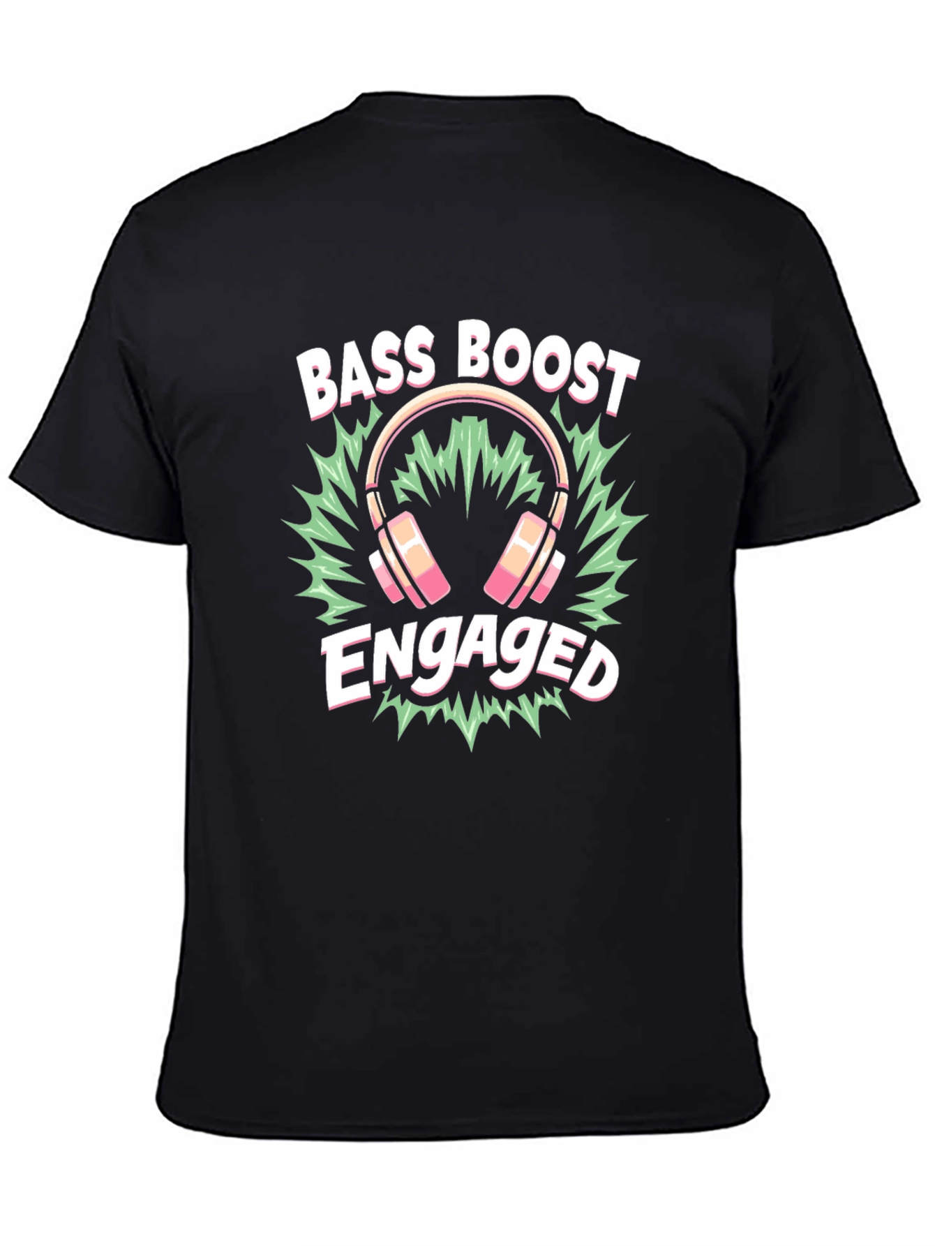 Bass Boost Engaged Black T-Shirt