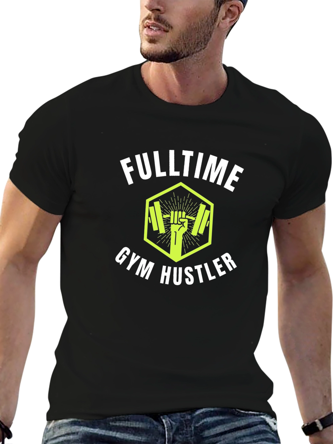 Fulltime Gym Hustler Black T-Shirt