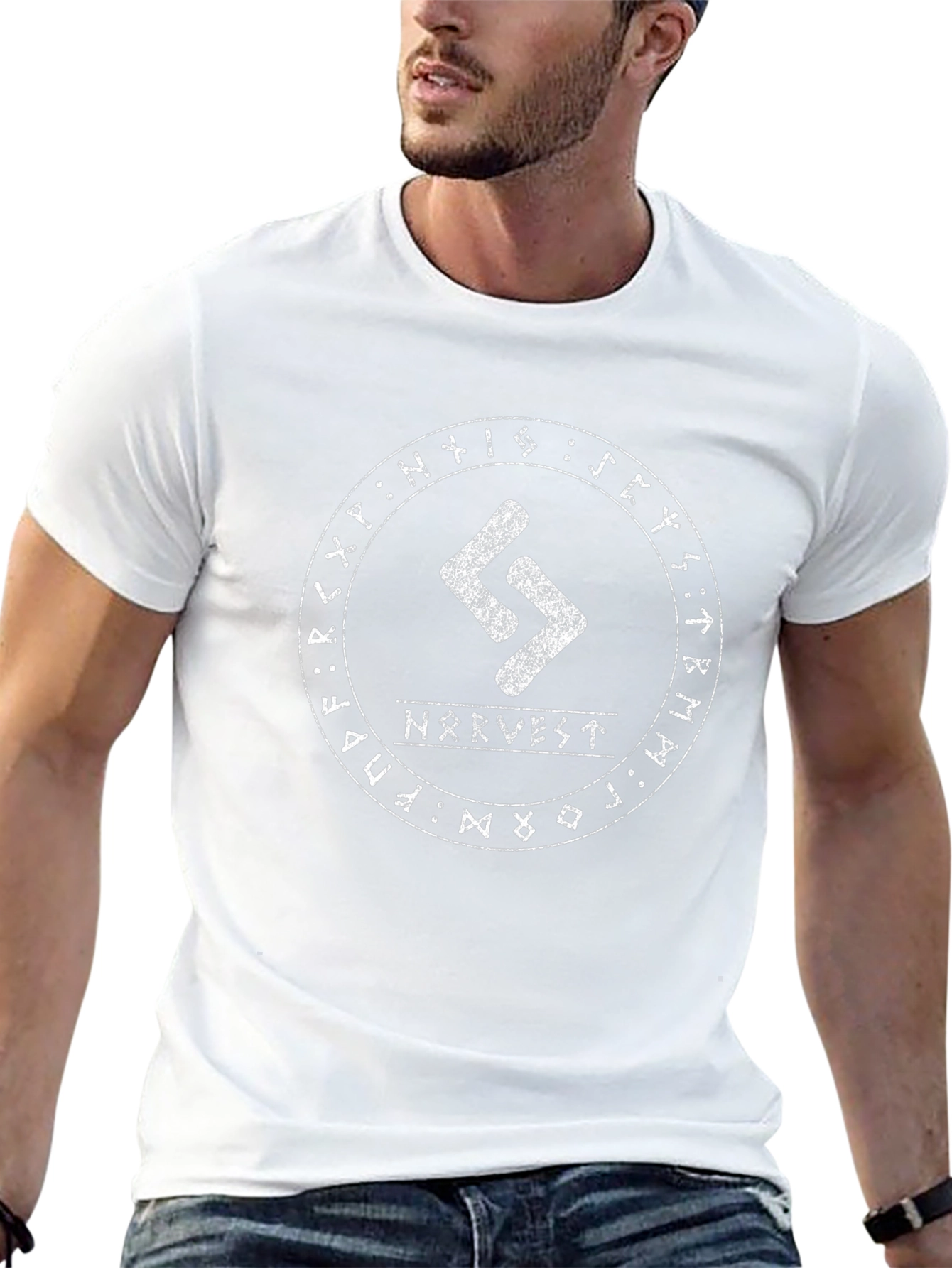 Nörvest Rune T-Shirt: Viking Inspired Graphic Tee