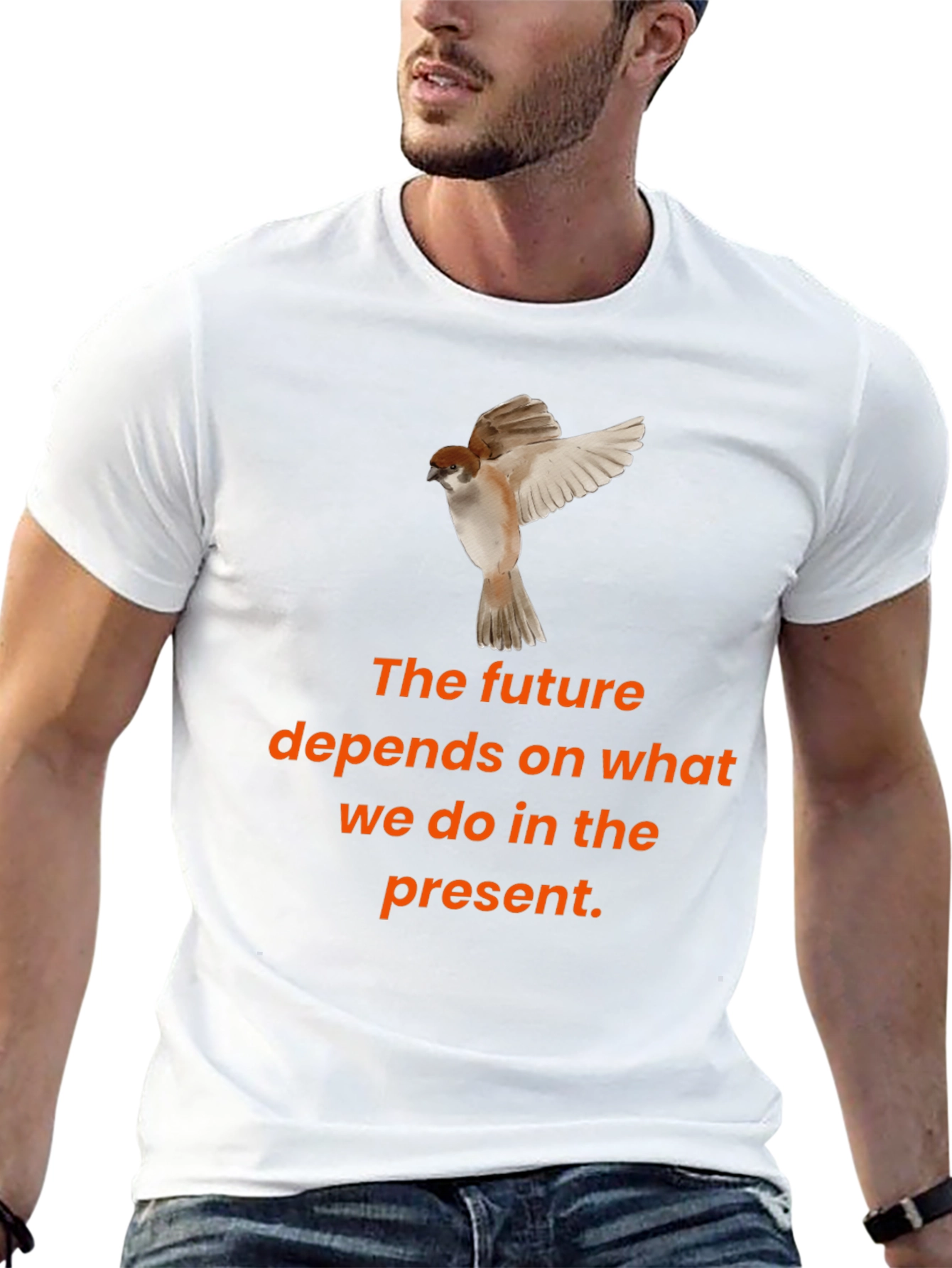 Motivational T-Shirt: The Future Depends on the Present