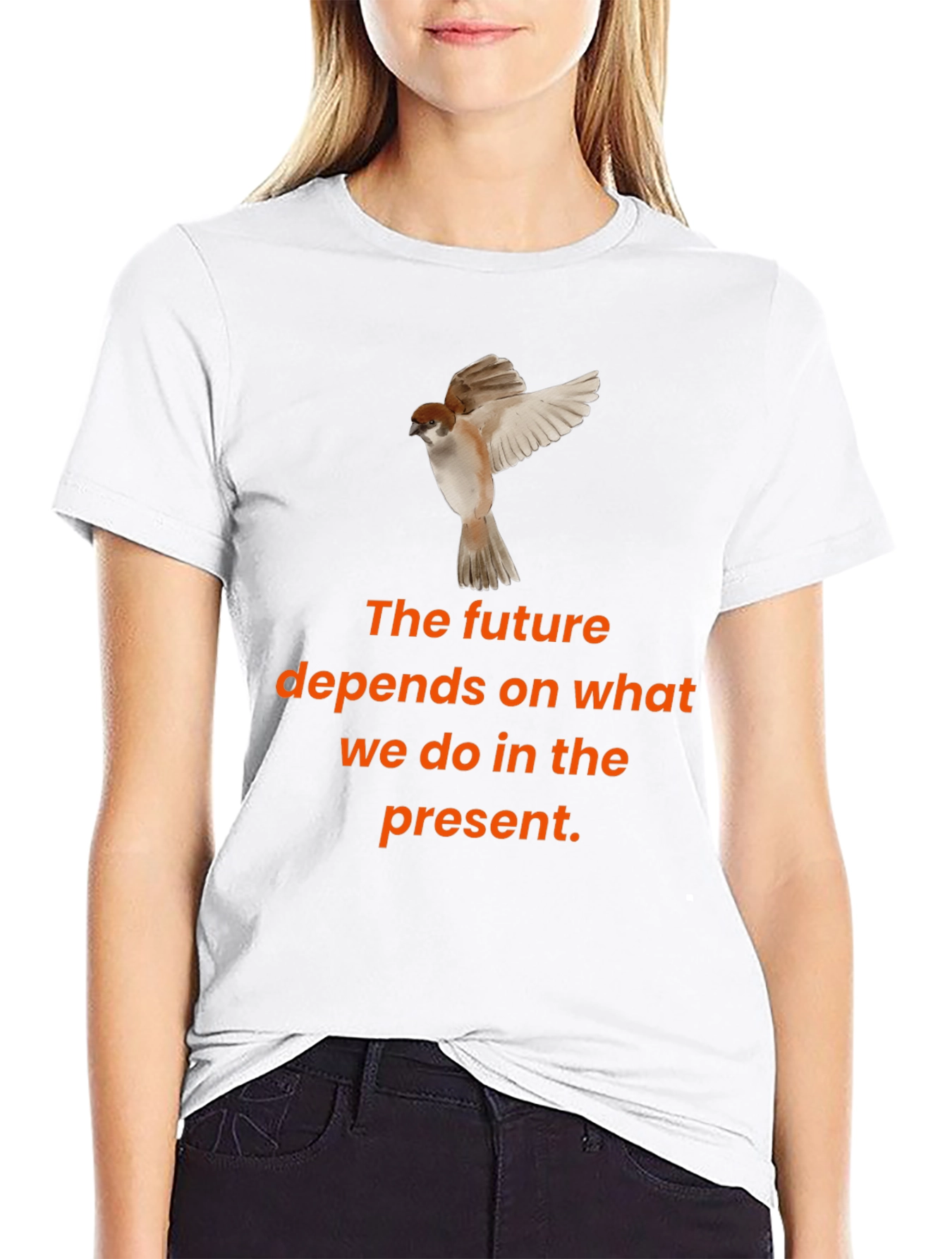 Motivational T-Shirt: The Future Depends on the Present