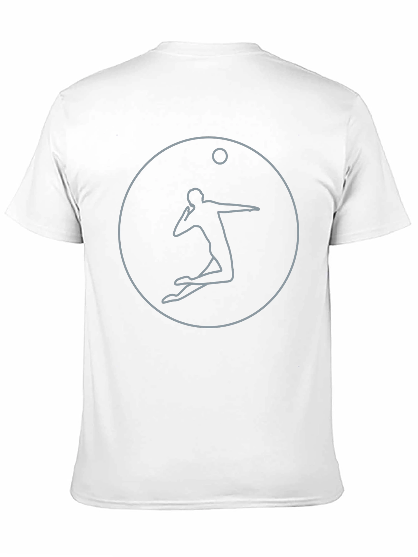 Volleyball Player Graphic Tee - Black