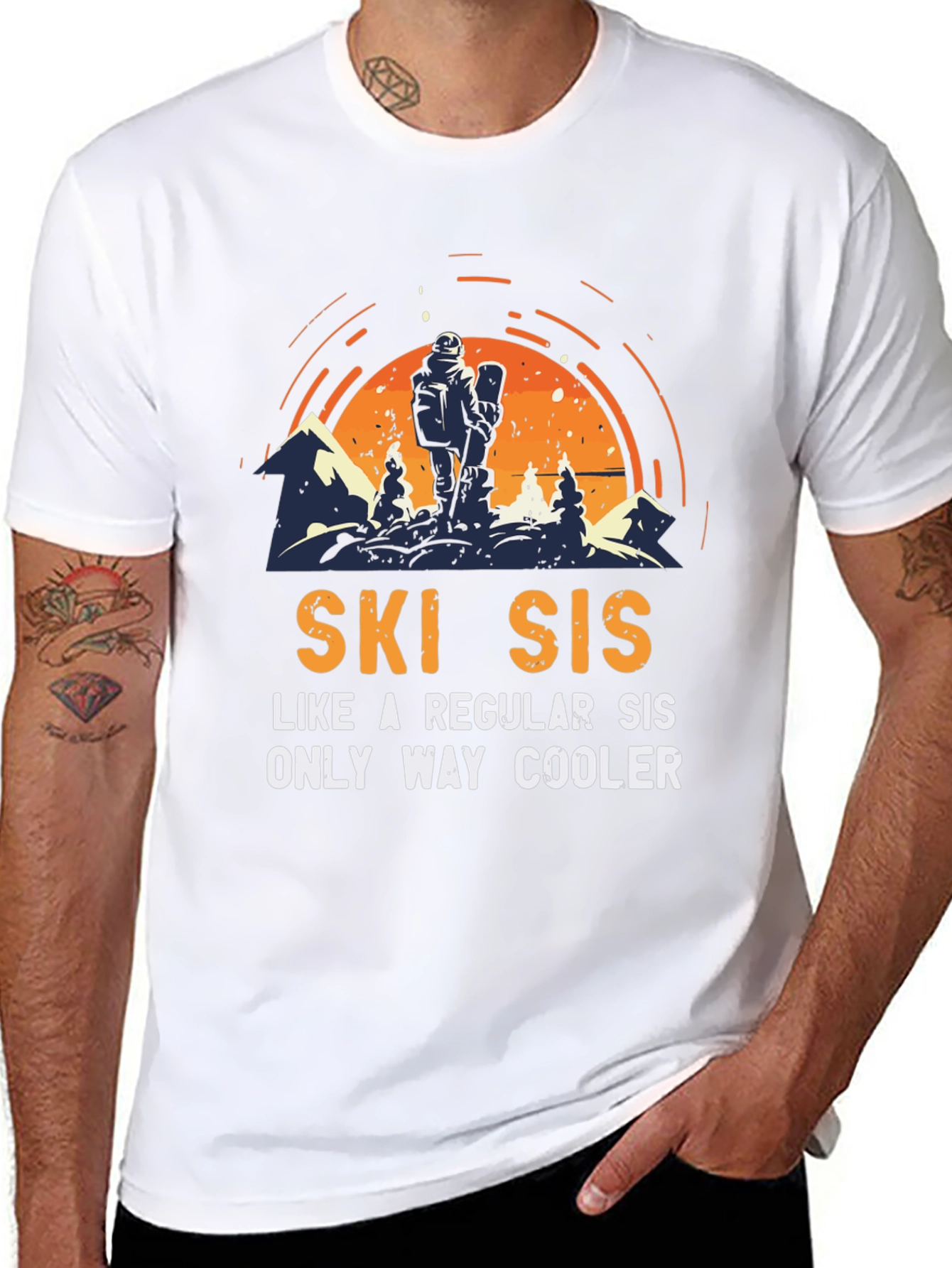 Ski Sis T-Shirt: Cool Sister Skiing Apparel