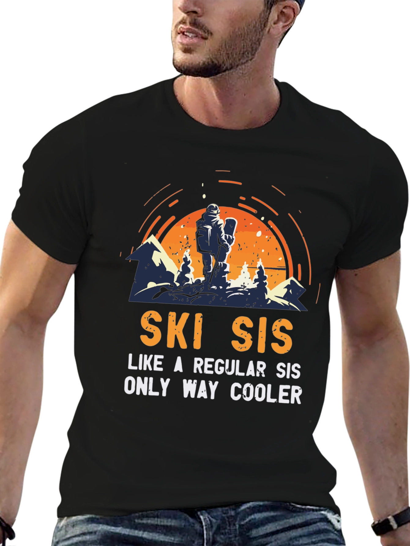 Ski Sis T-Shirt: Cool Sister Skiing Apparel