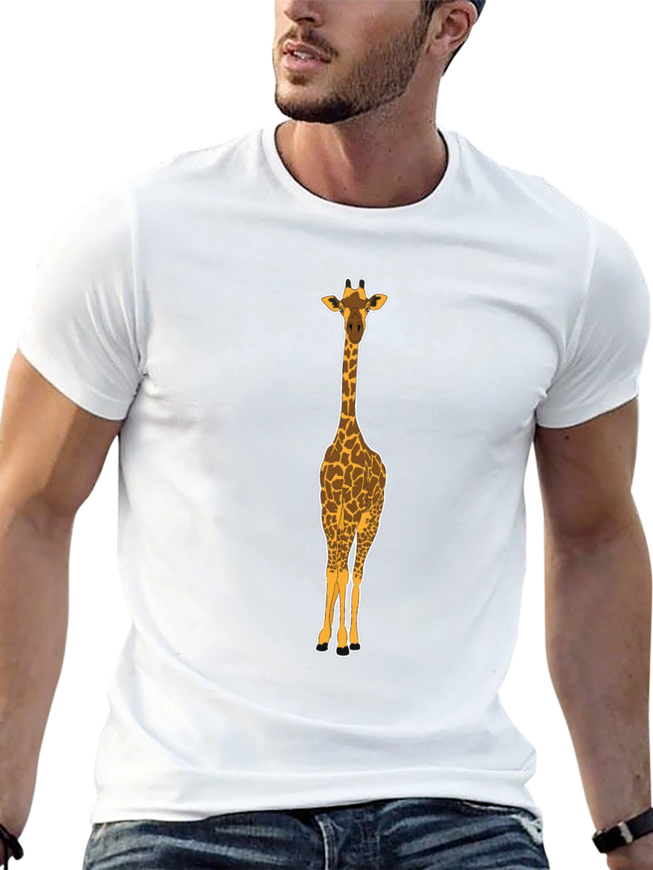 Giraffe Graphic Tee - Black