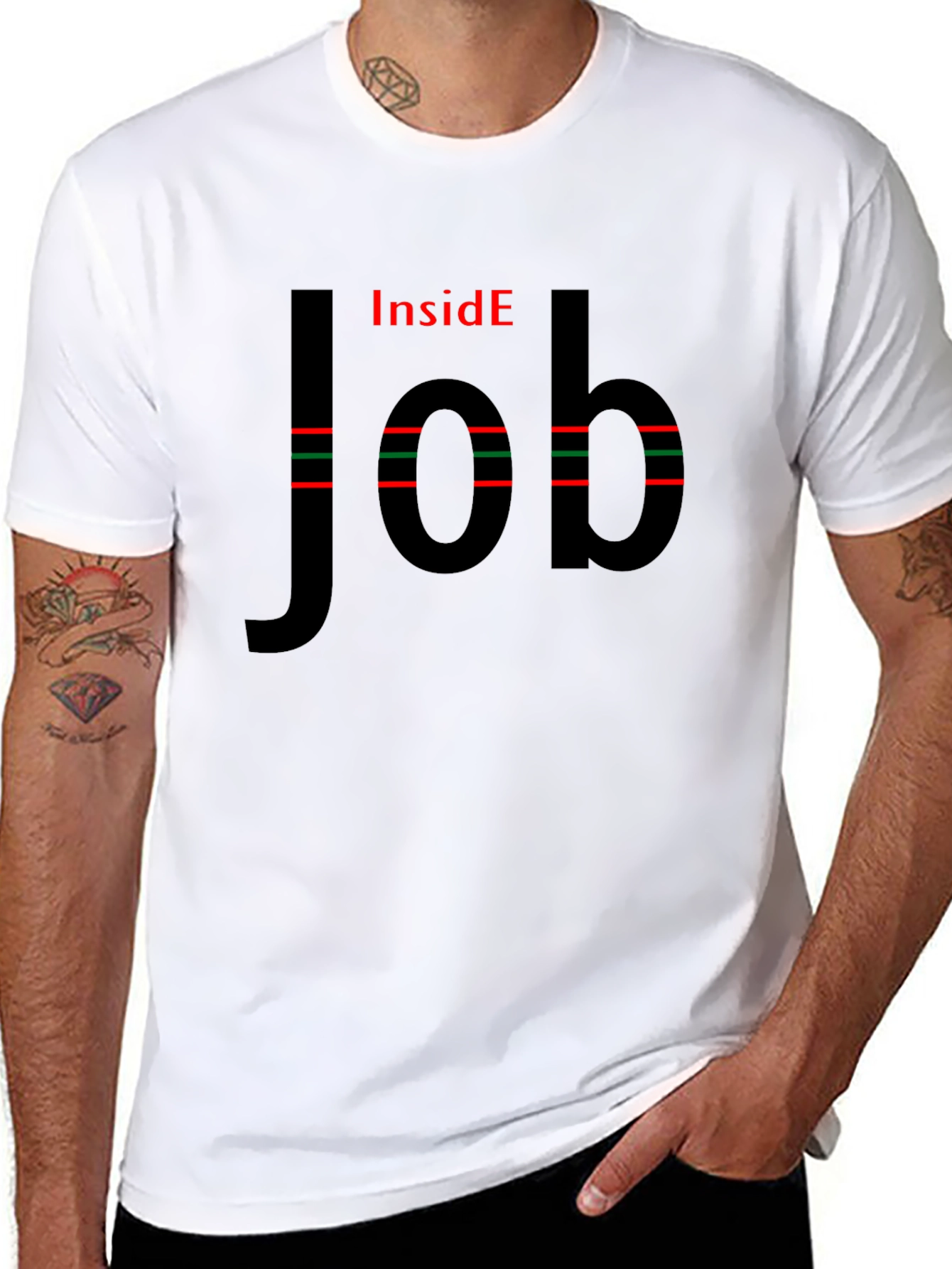 Inside Job Novelty T-Shirt - Unique Design