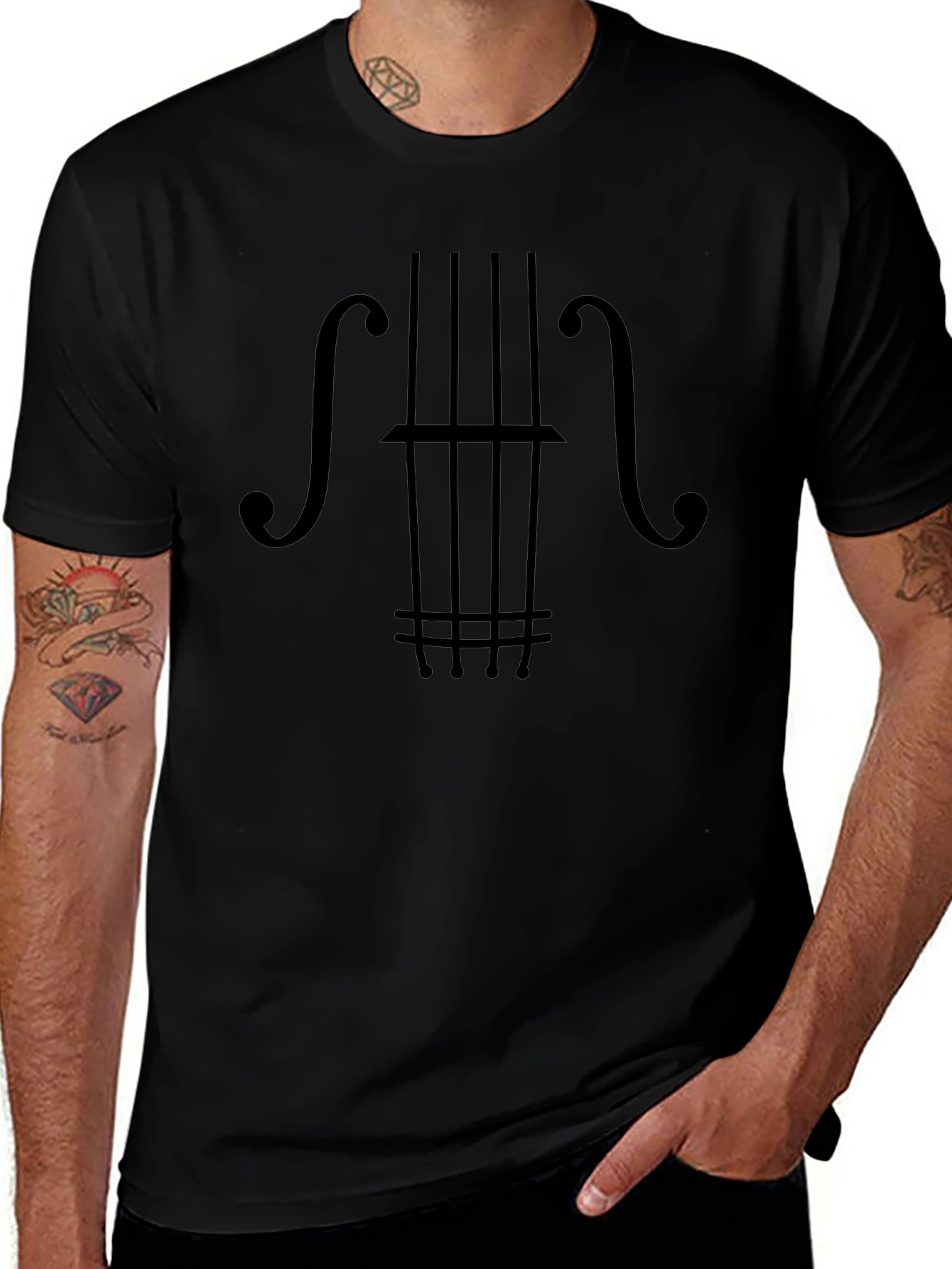 Bass Guitar Graphic Tee - Musicians Style