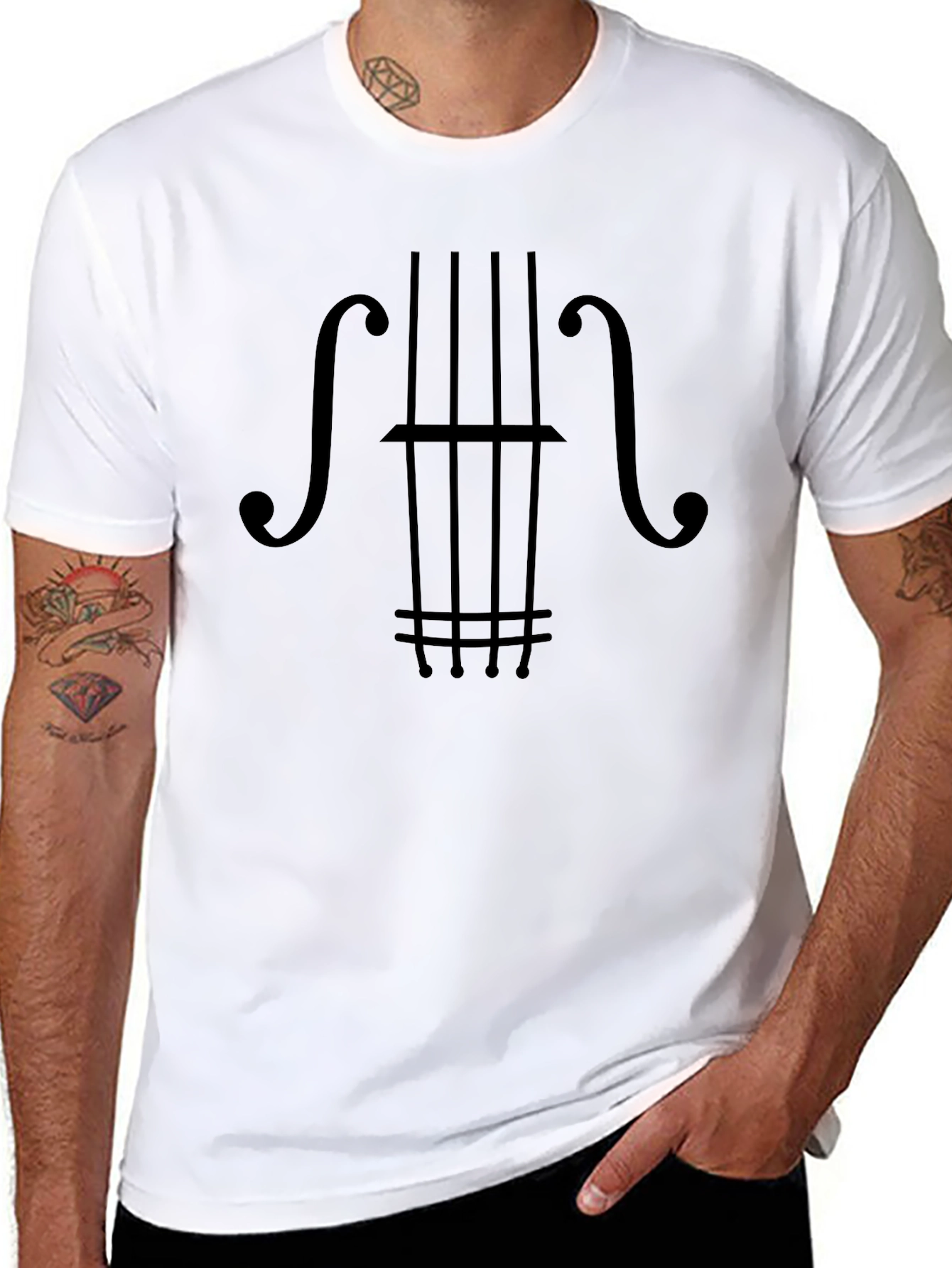 Bass Guitar Graphic Tee - Musicians Style