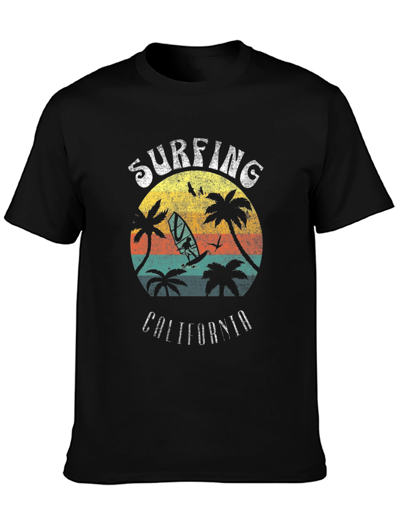 Surfing California T-Shirt - Retro Style