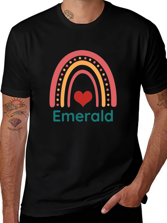 Emerald Heart Rainbow Graphic Tee