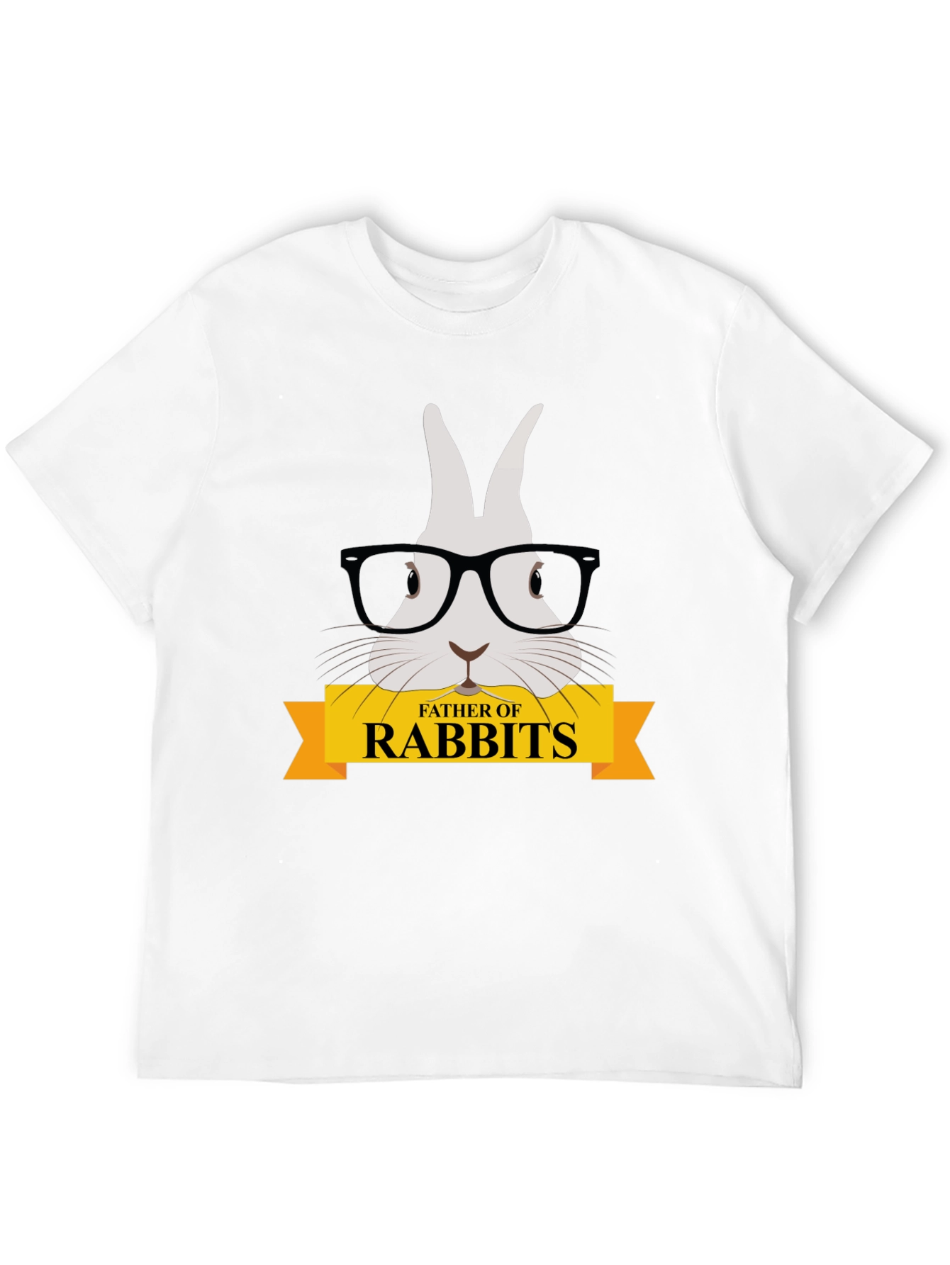 Father of Rabbits Graphic T-Shirt - Black
