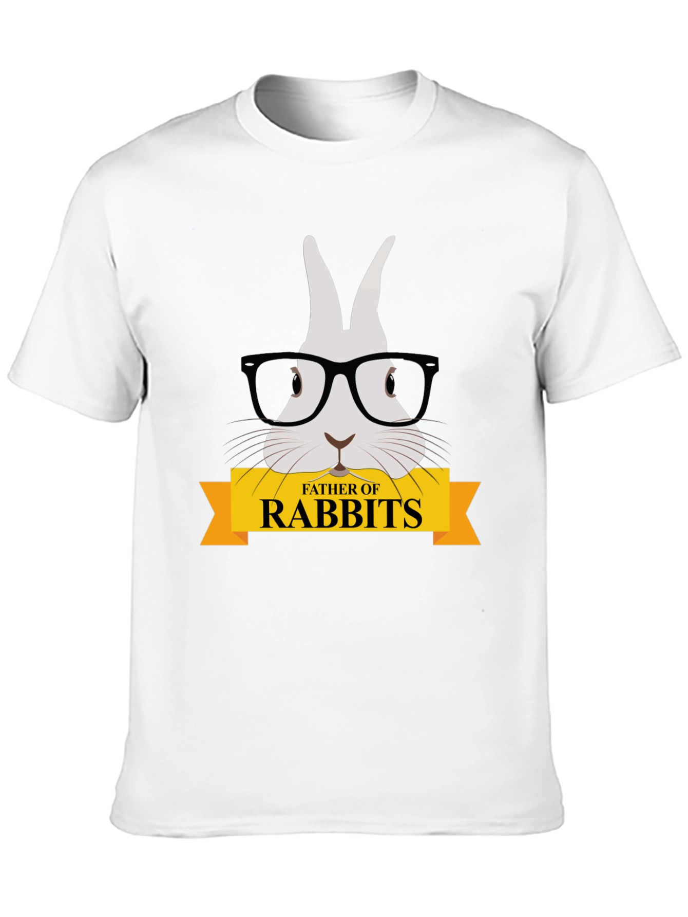 Father of Rabbits Graphic T-Shirt - Black
