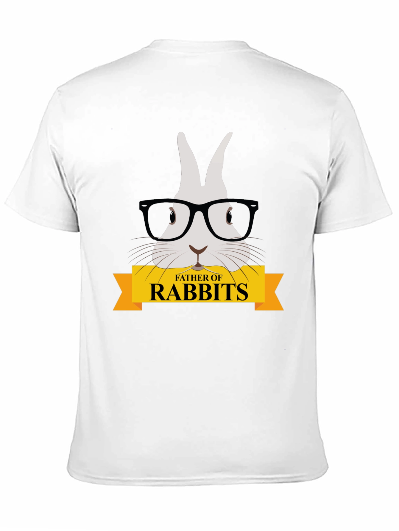 Father of Rabbits Graphic T-Shirt - Black