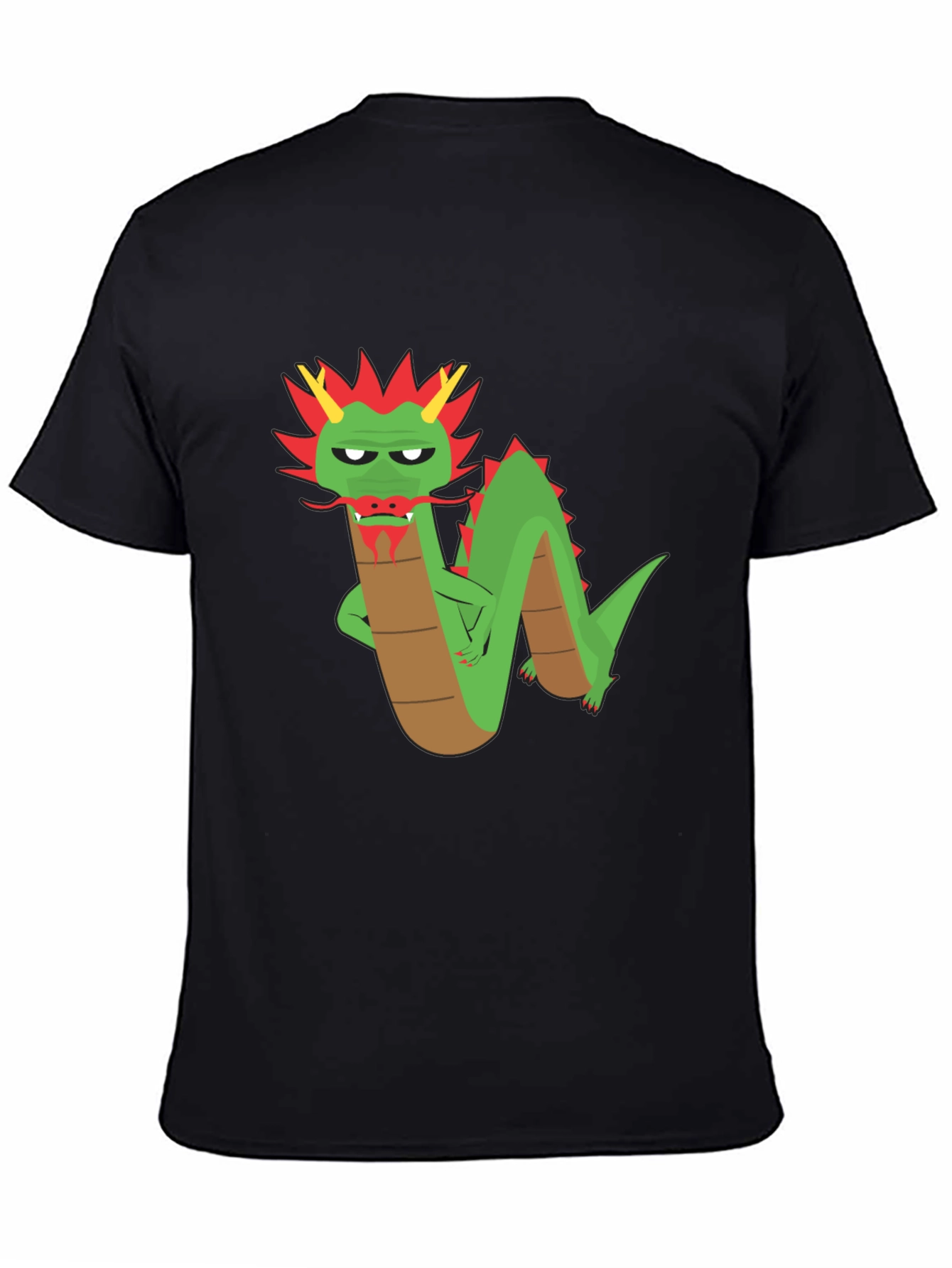 Cool Dragon Graphic T-Shirt - Black Cotton Tee