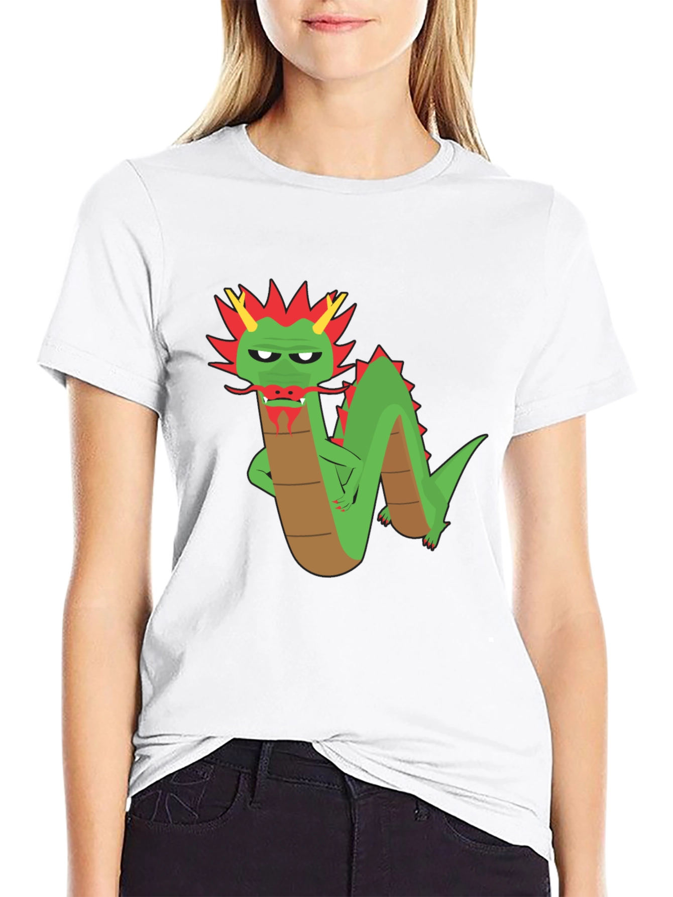 Cool Dragon Graphic T-Shirt - Black Cotton Tee