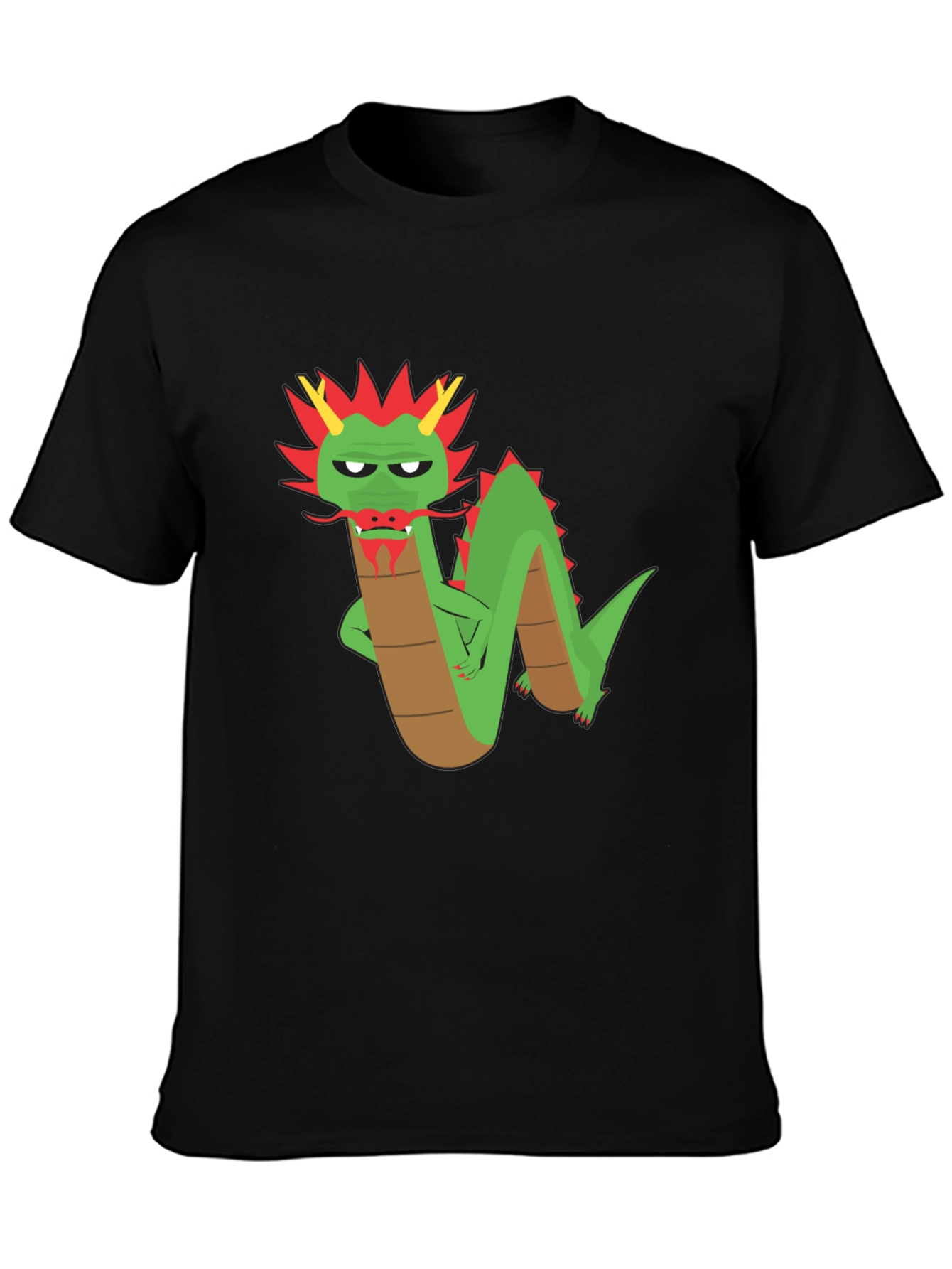 Cool Dragon Graphic T-Shirt - Black Cotton Tee