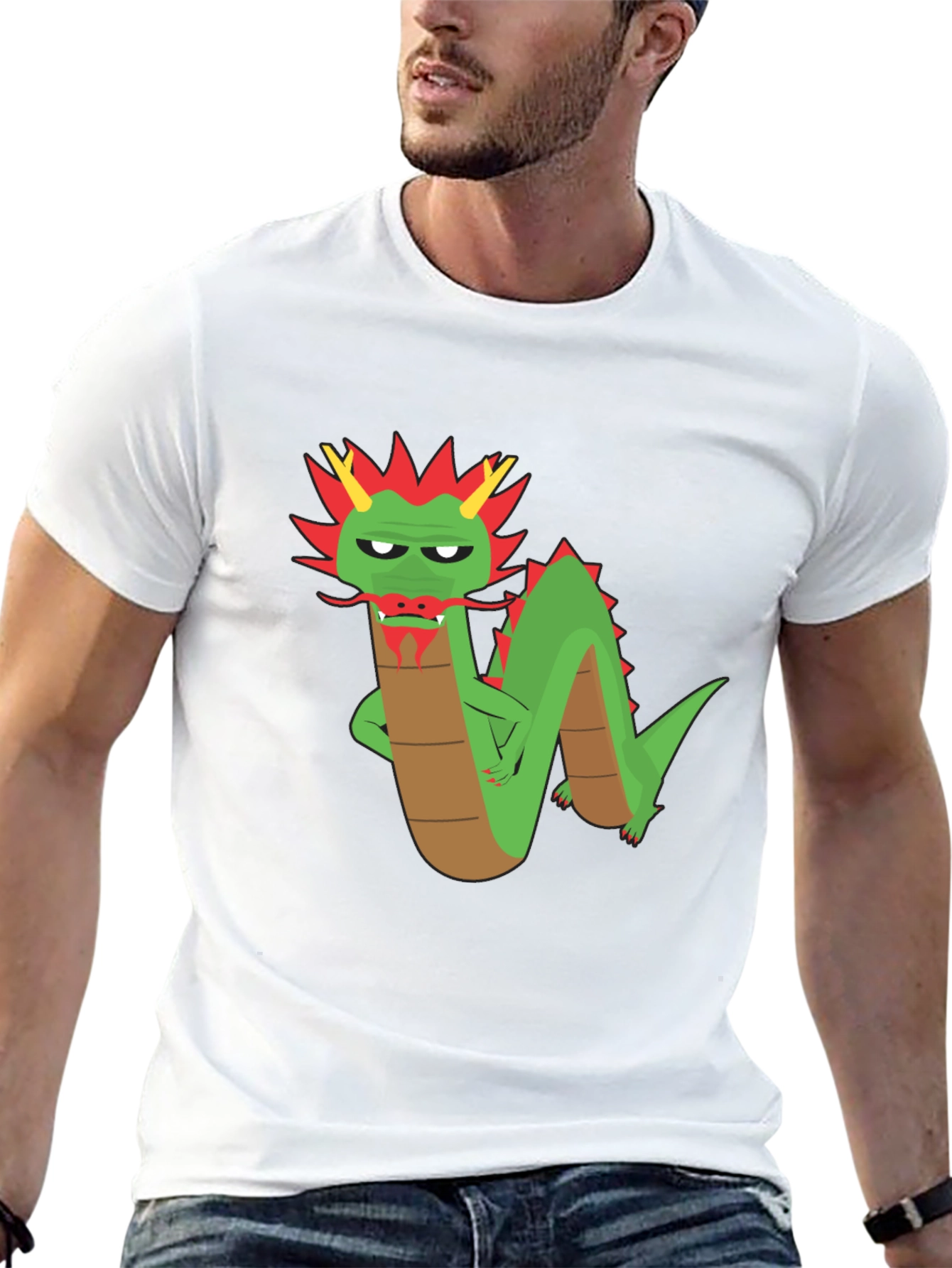 Cool Dragon Graphic T-Shirt - Black Cotton Tee