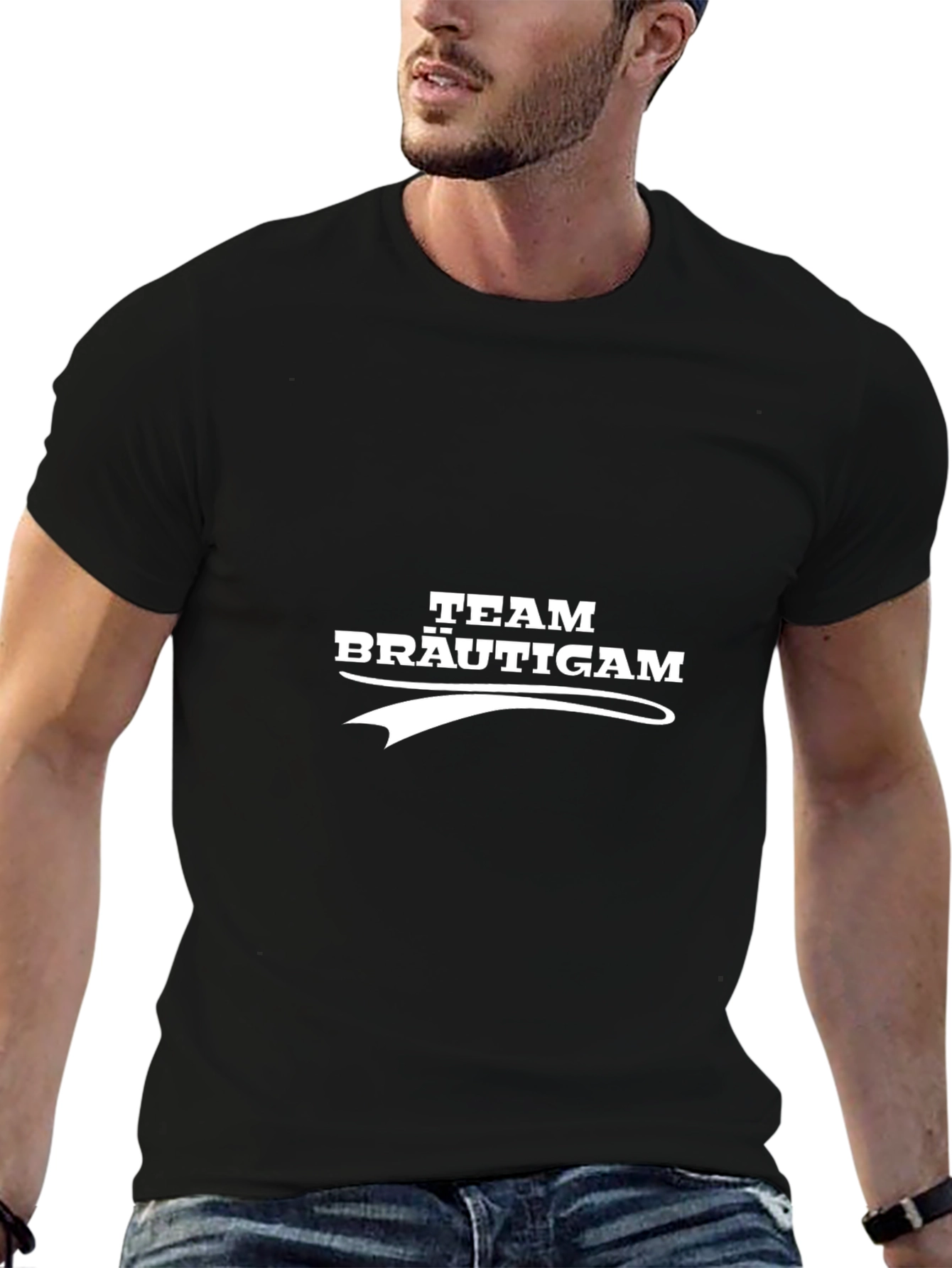 Team Bräutigam Black T-Shirt - Grooms Squad