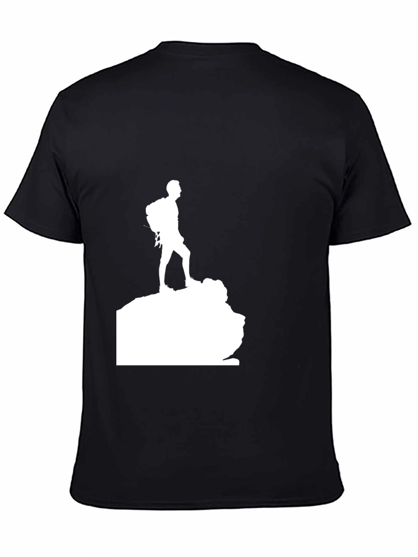 Hiking Silhouette Graphic Tee - Black
