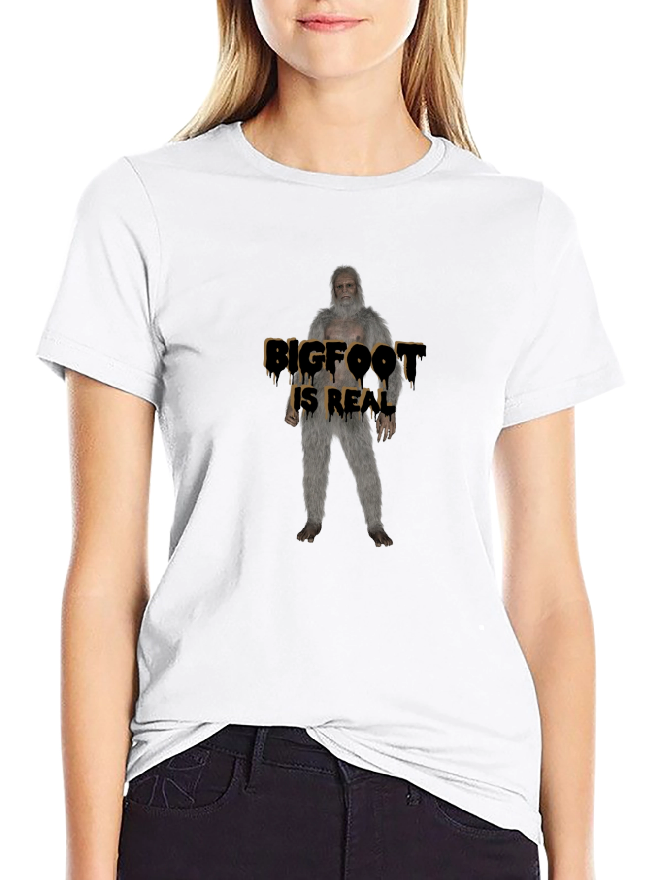 Bigfoot Is Real Mens Graphic Tee