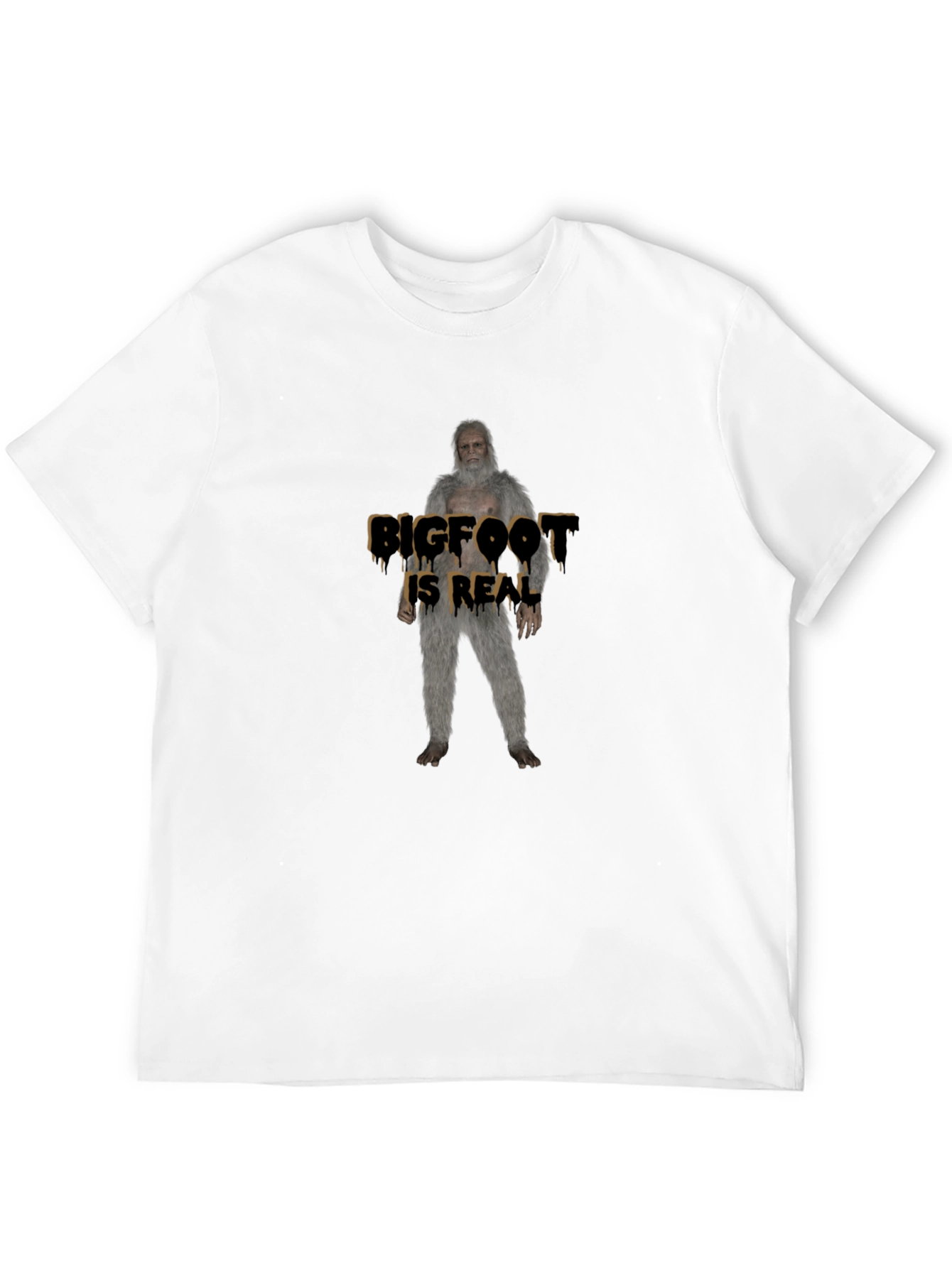 Bigfoot Is Real Mens Graphic Tee