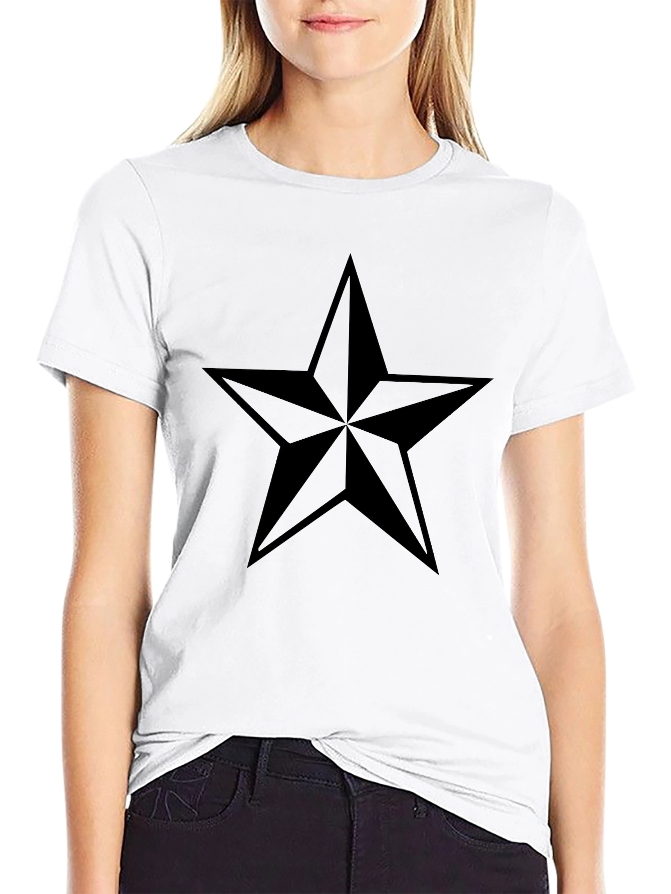 Black Star Graphic Tee - Modern Style