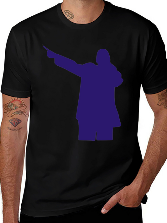 Dabbing Silhouette Graphic Tee - Mens Black T-Shirt