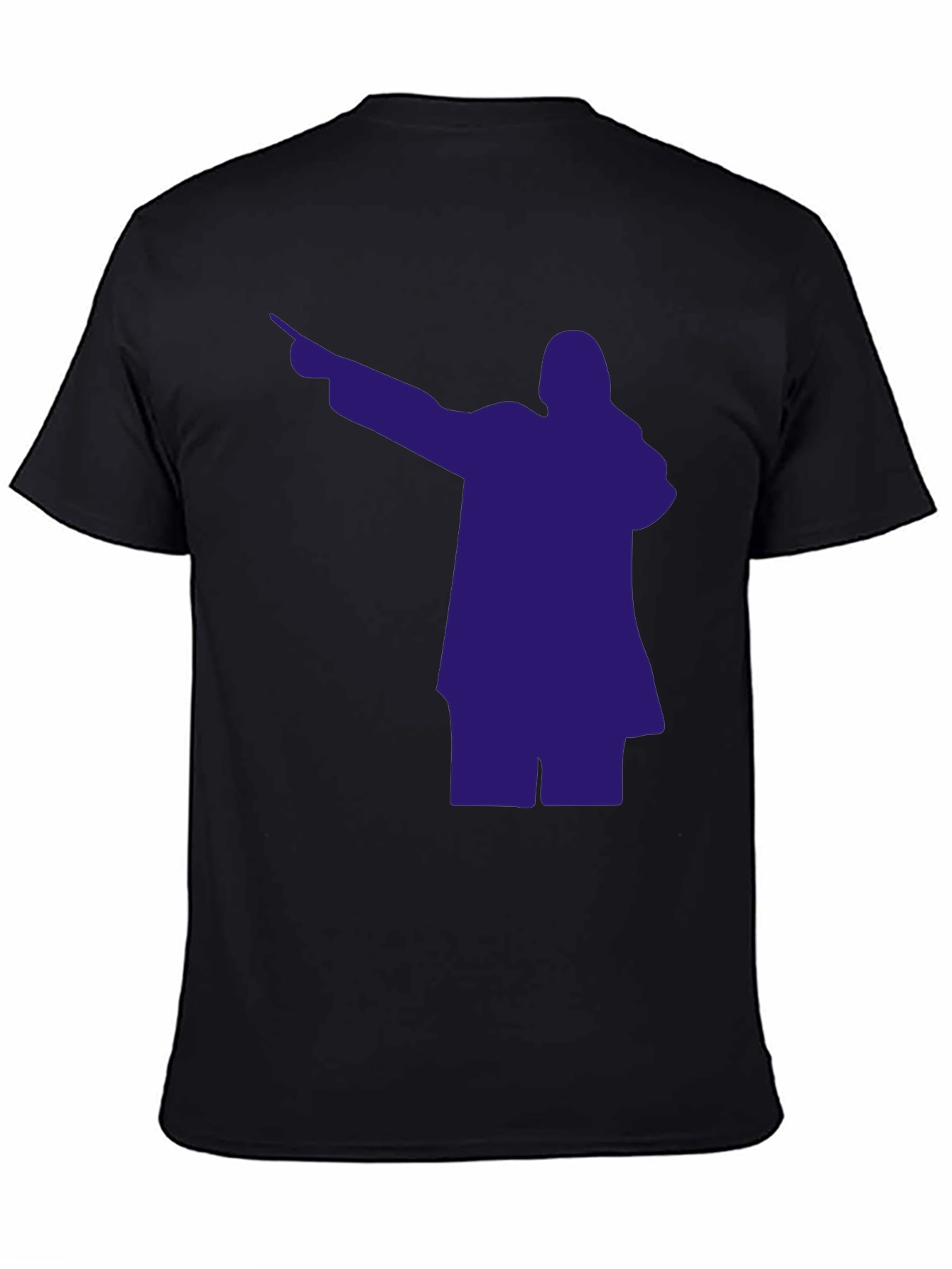 Dabbing Silhouette Graphic Tee - Mens Black T-Shirt