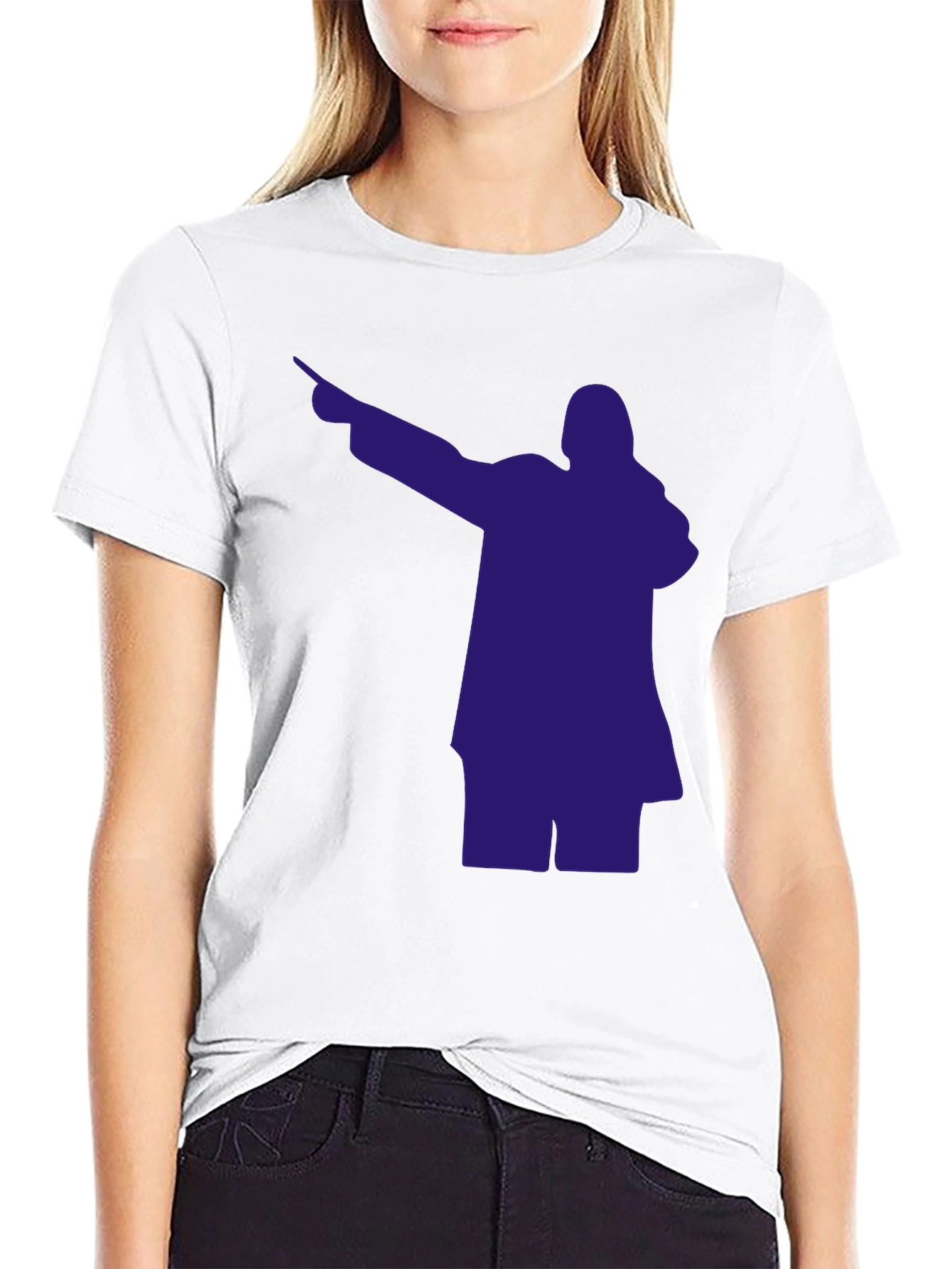 Dabbing Silhouette Graphic Tee - Mens Black T-Shirt
