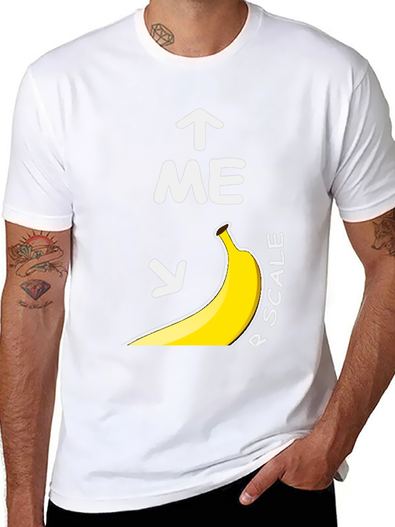 Banana Scale T-Shirt - Funny Graphic Tee