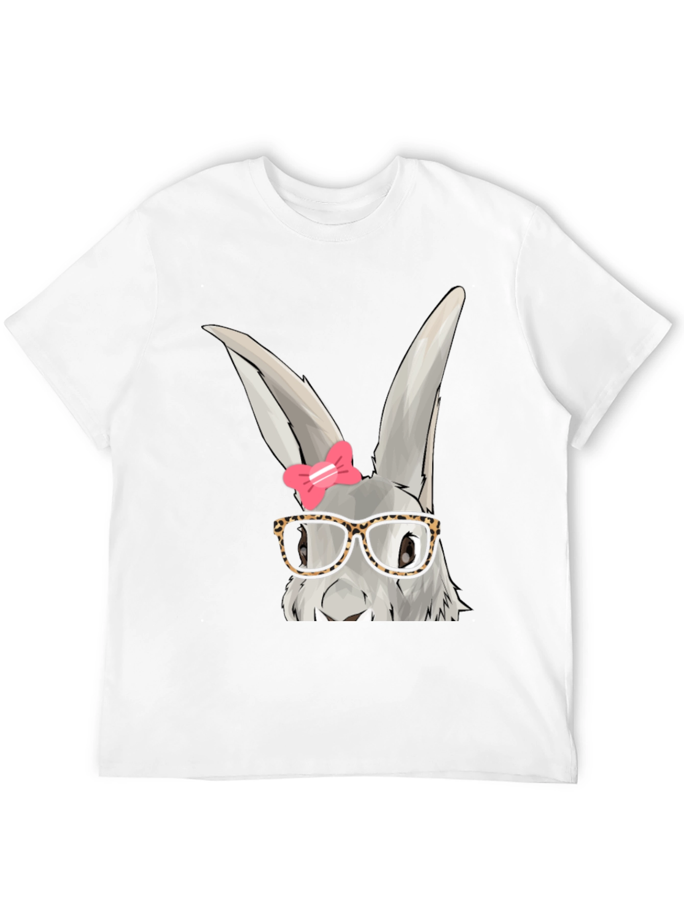 Cute Bunny with Glasses T-Shirt - Fun Easter Apparel