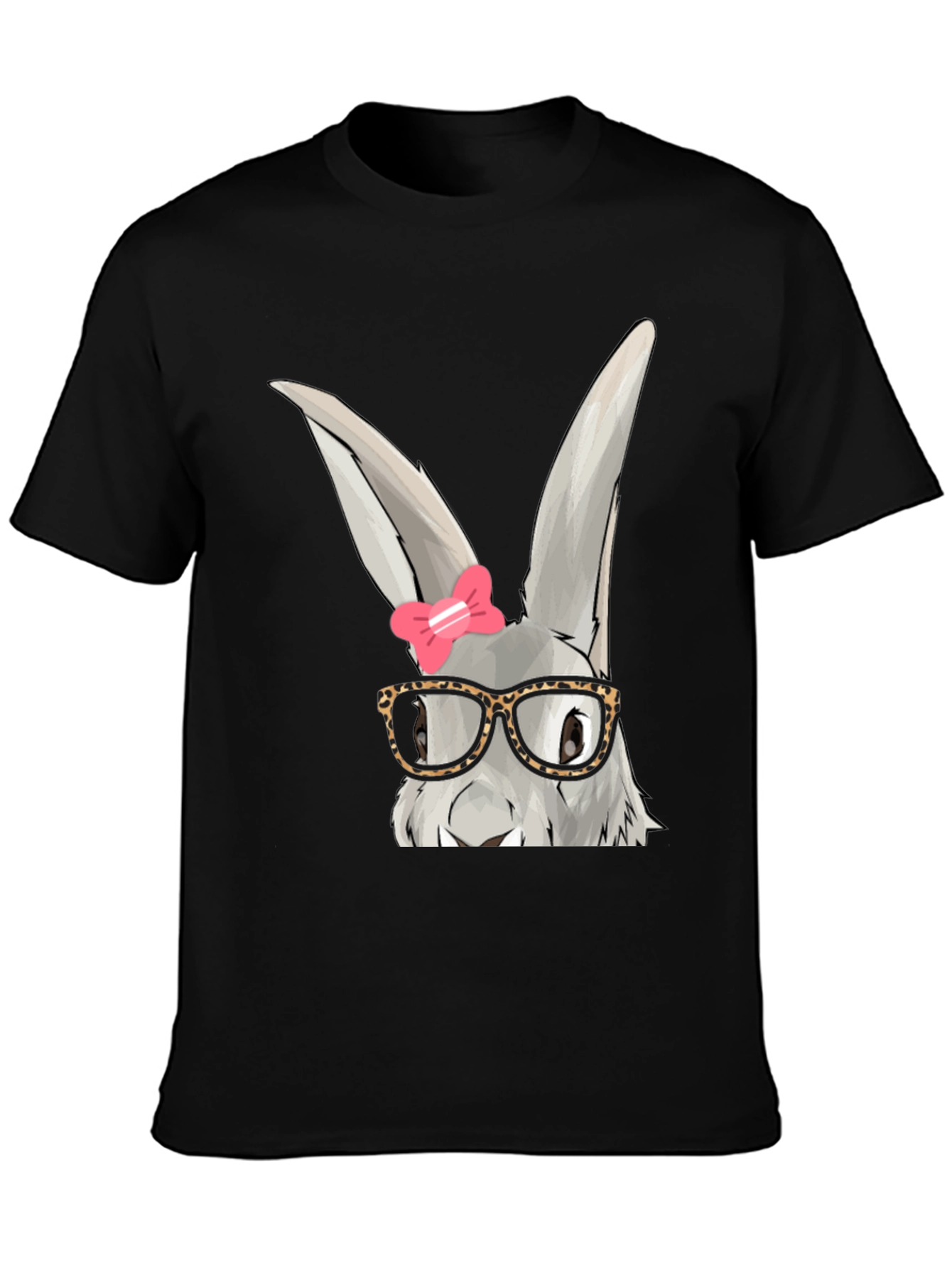 Cute Bunny with Glasses T-Shirt - Fun Easter Apparel