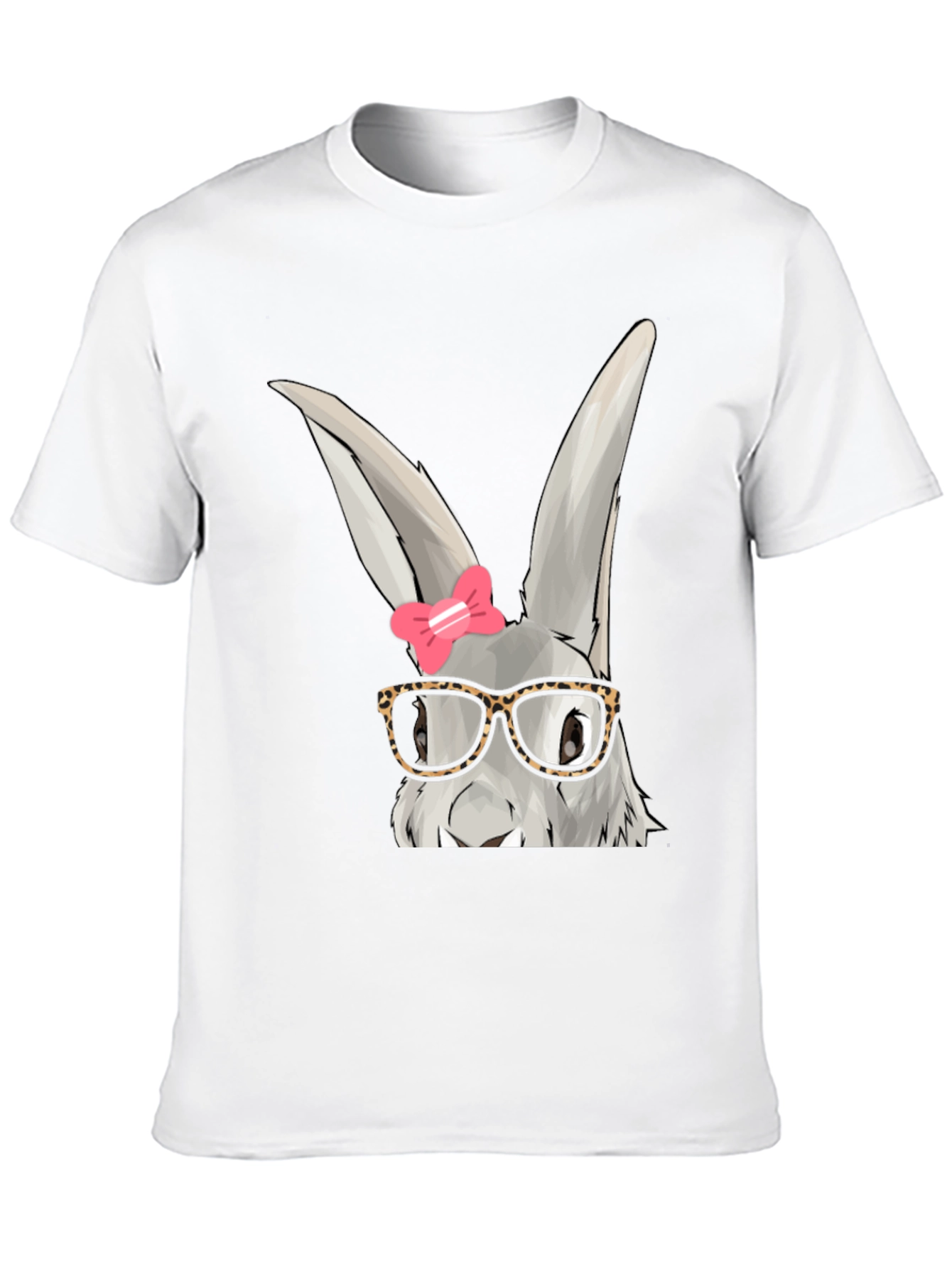 Cute Bunny with Glasses T-Shirt - Fun Easter Apparel