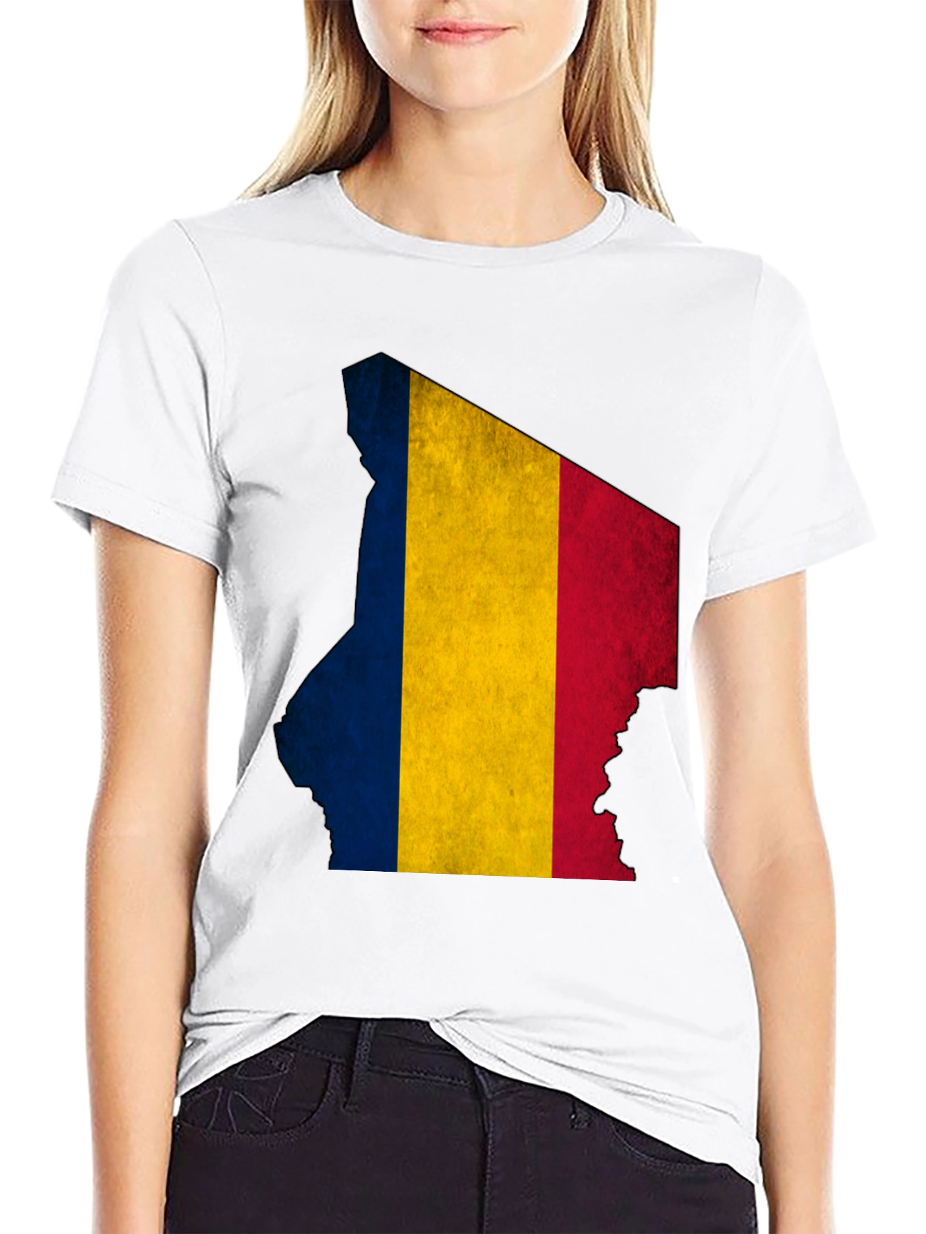 Chad Flag Map T-Shirt - Patriotic Pride