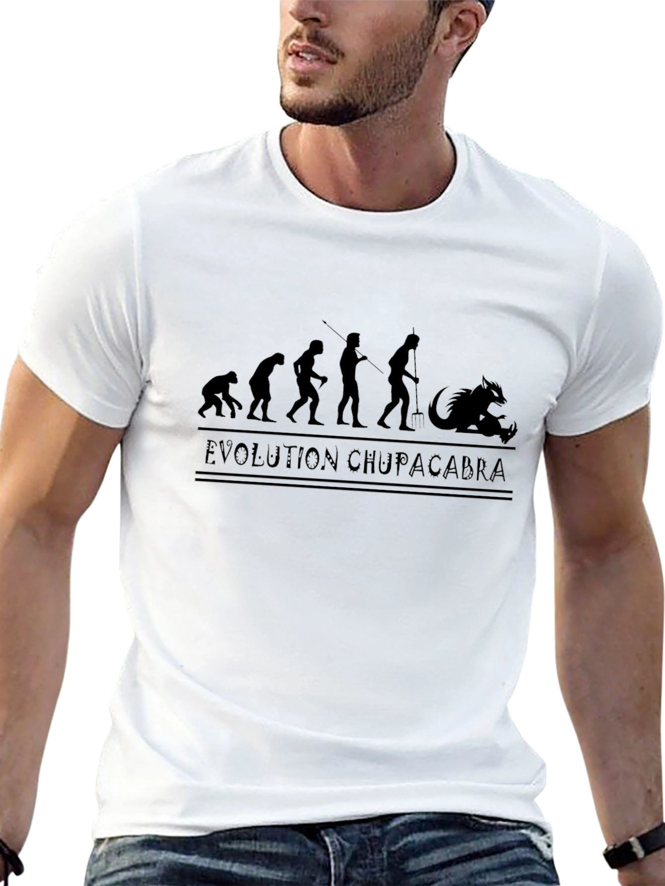 Evolution Chupacabra T-Shirt Funny Cryptozoology Tee