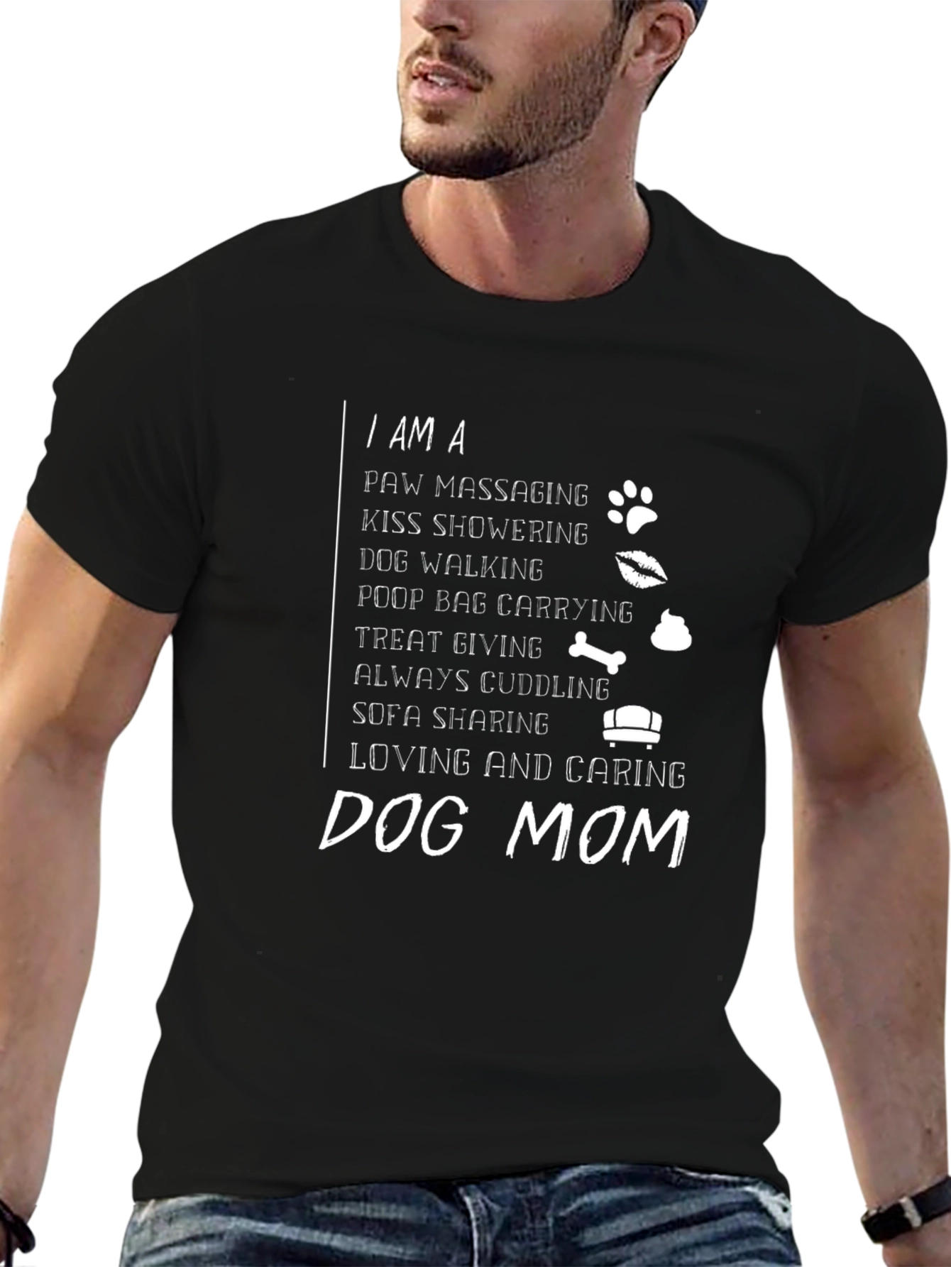 Dog Mom Graphic Tee - Loving & Caring