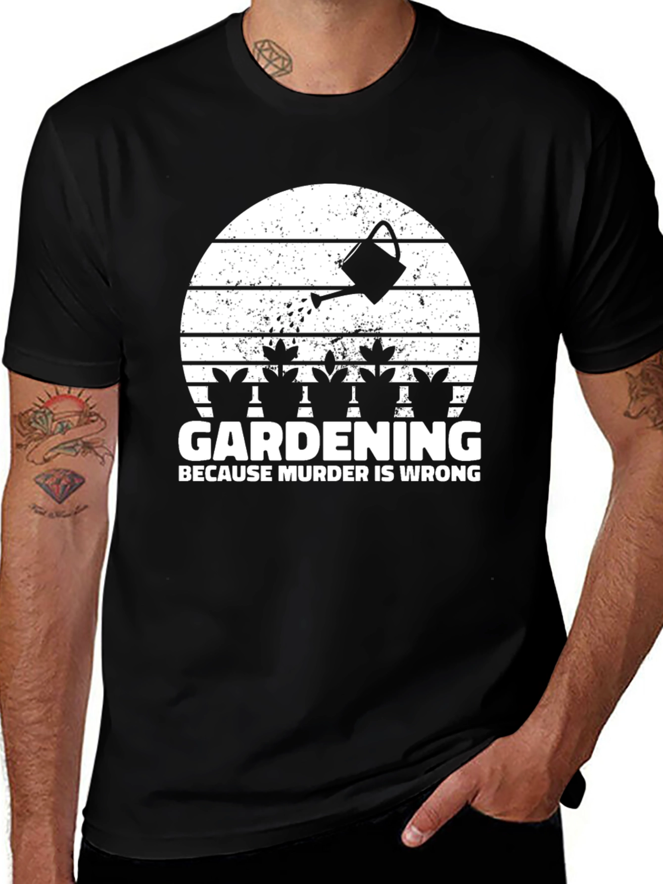 Gardening Because Murder Is Wrong T-Shirt