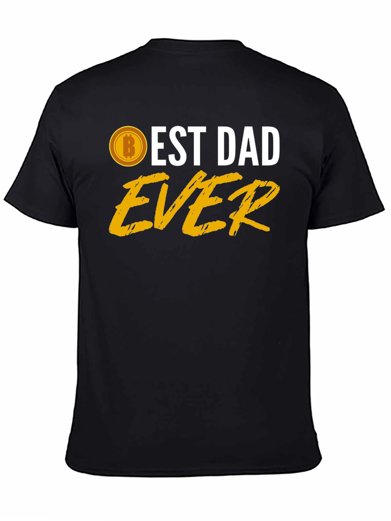 Best Dad Ever Bitcoin T-Shirt - Fathers Day Gift