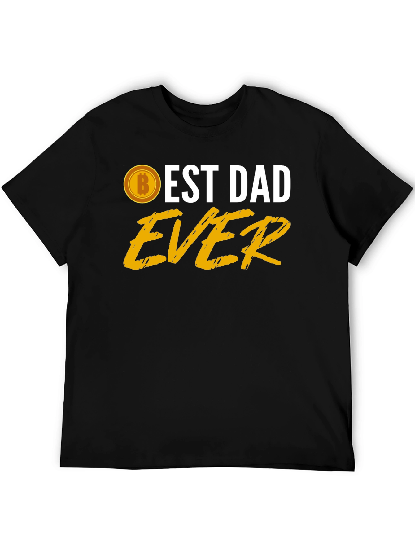 Best Dad Ever Bitcoin T-Shirt - Fathers Day Gift
