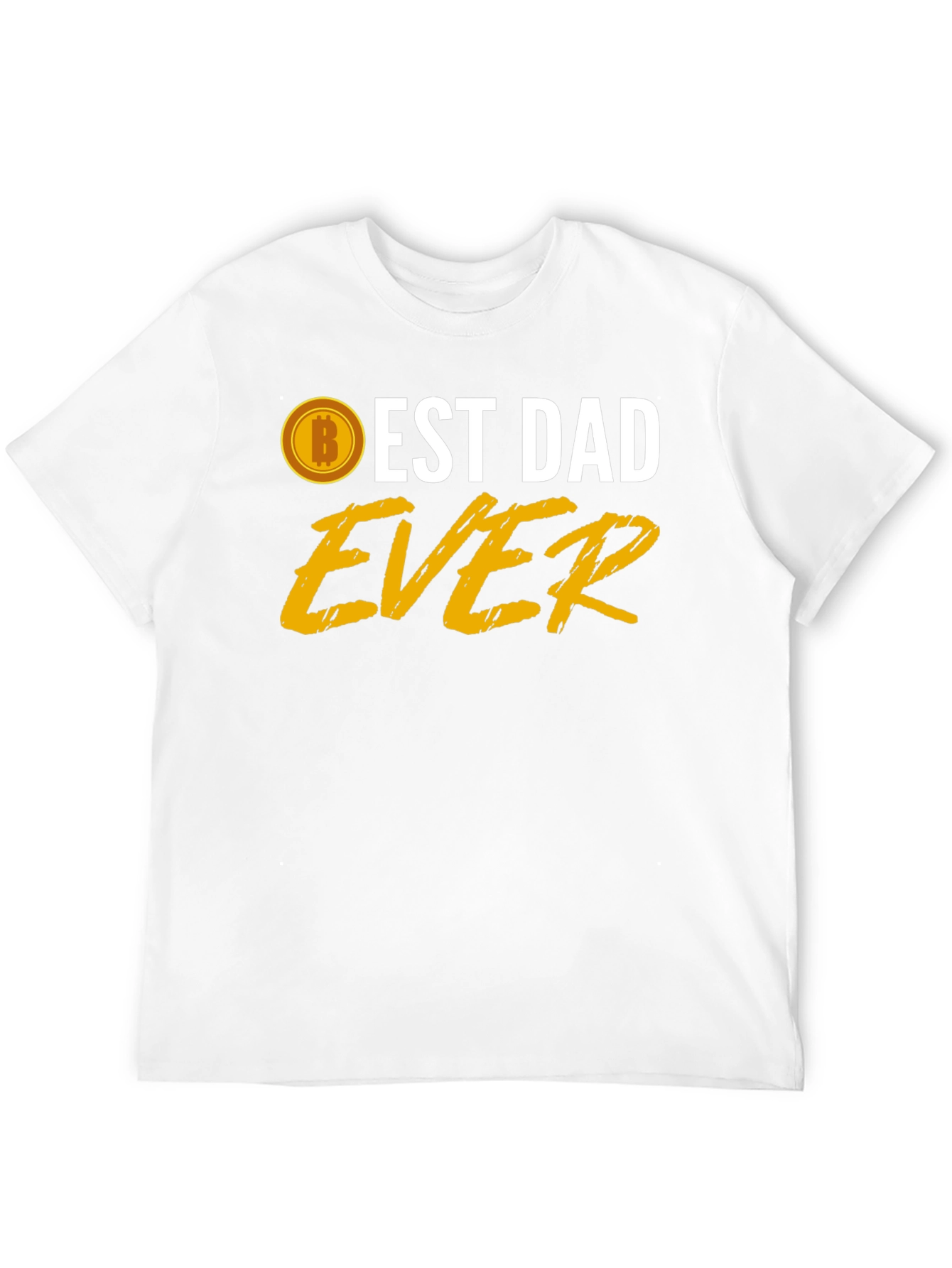 Best Dad Ever Bitcoin T-Shirt - Fathers Day Gift