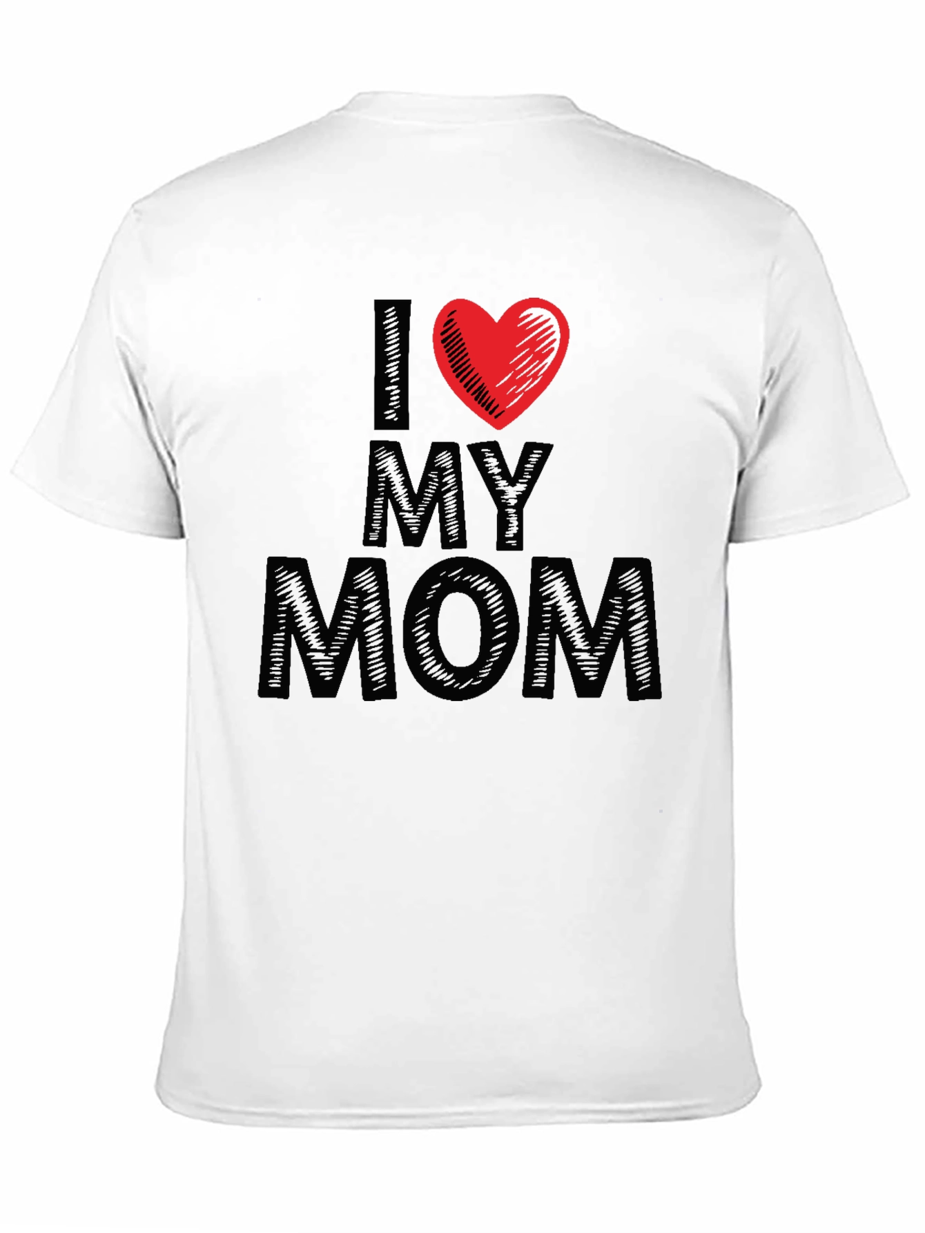 I Heart My Mom Black T-Shirt