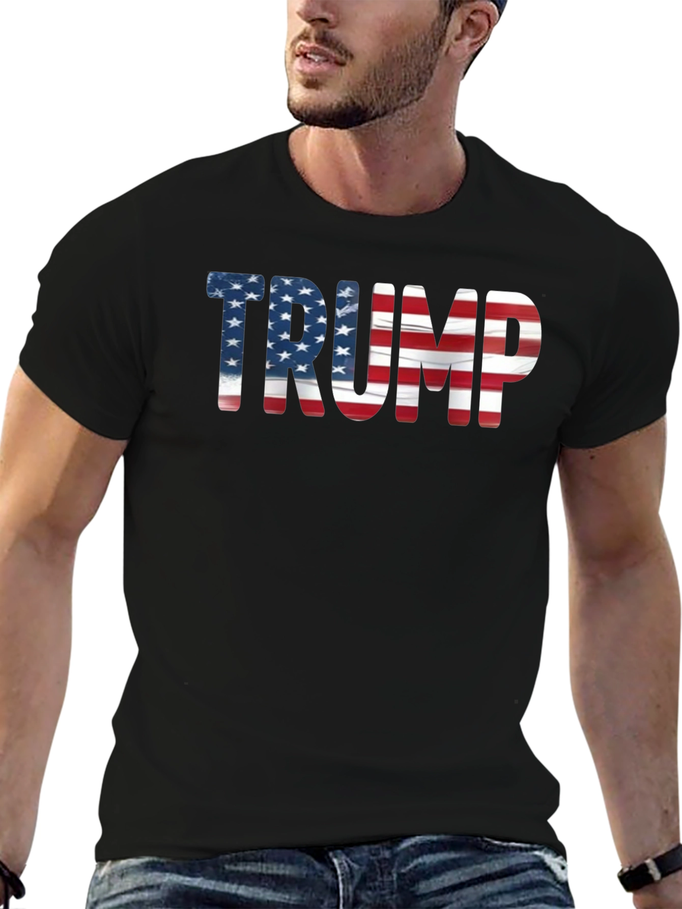 Trump USA Flag Graphic T-Shirt
