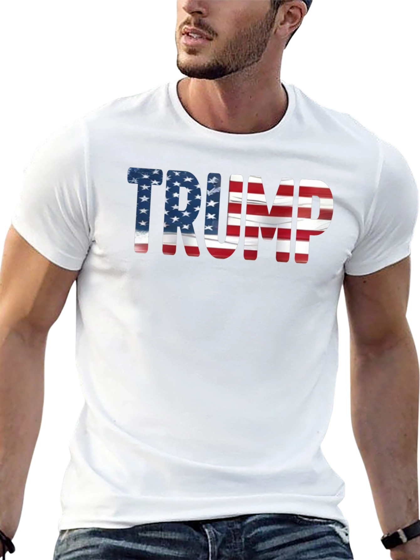 Trump USA Flag Graphic T-Shirt