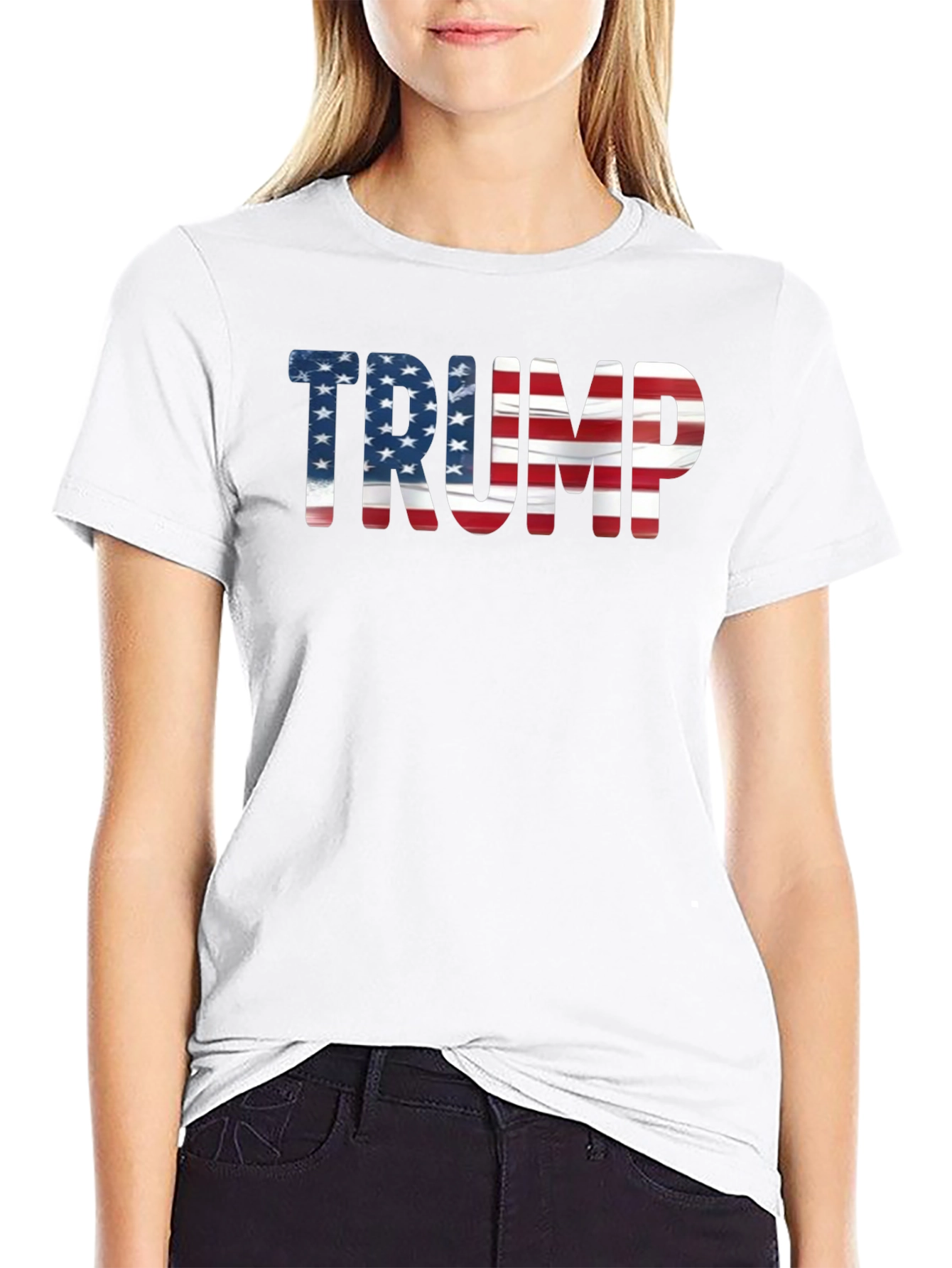 Trump USA Flag Graphic T-Shirt