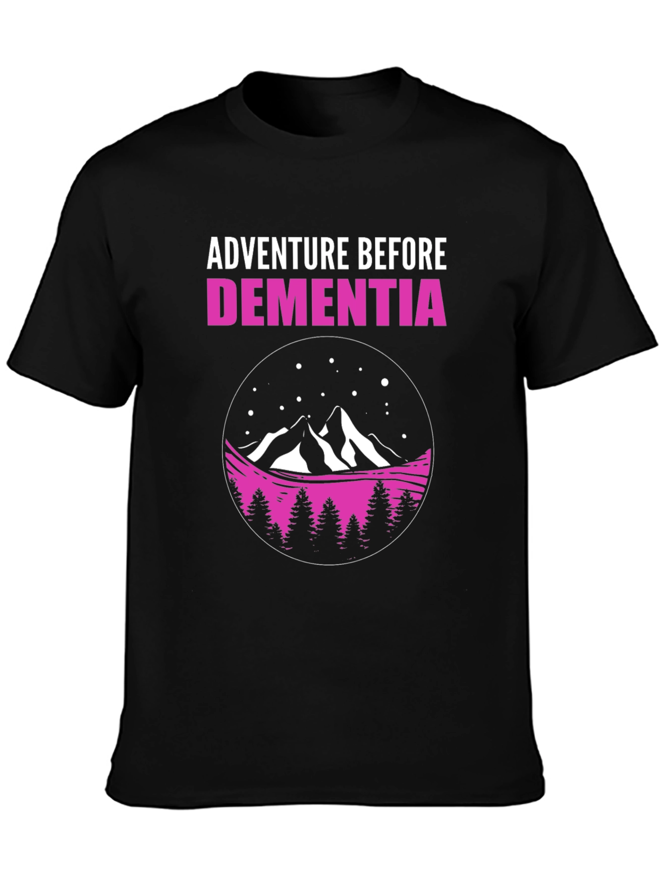 Adventure Before Dementia Black Graphic Tee