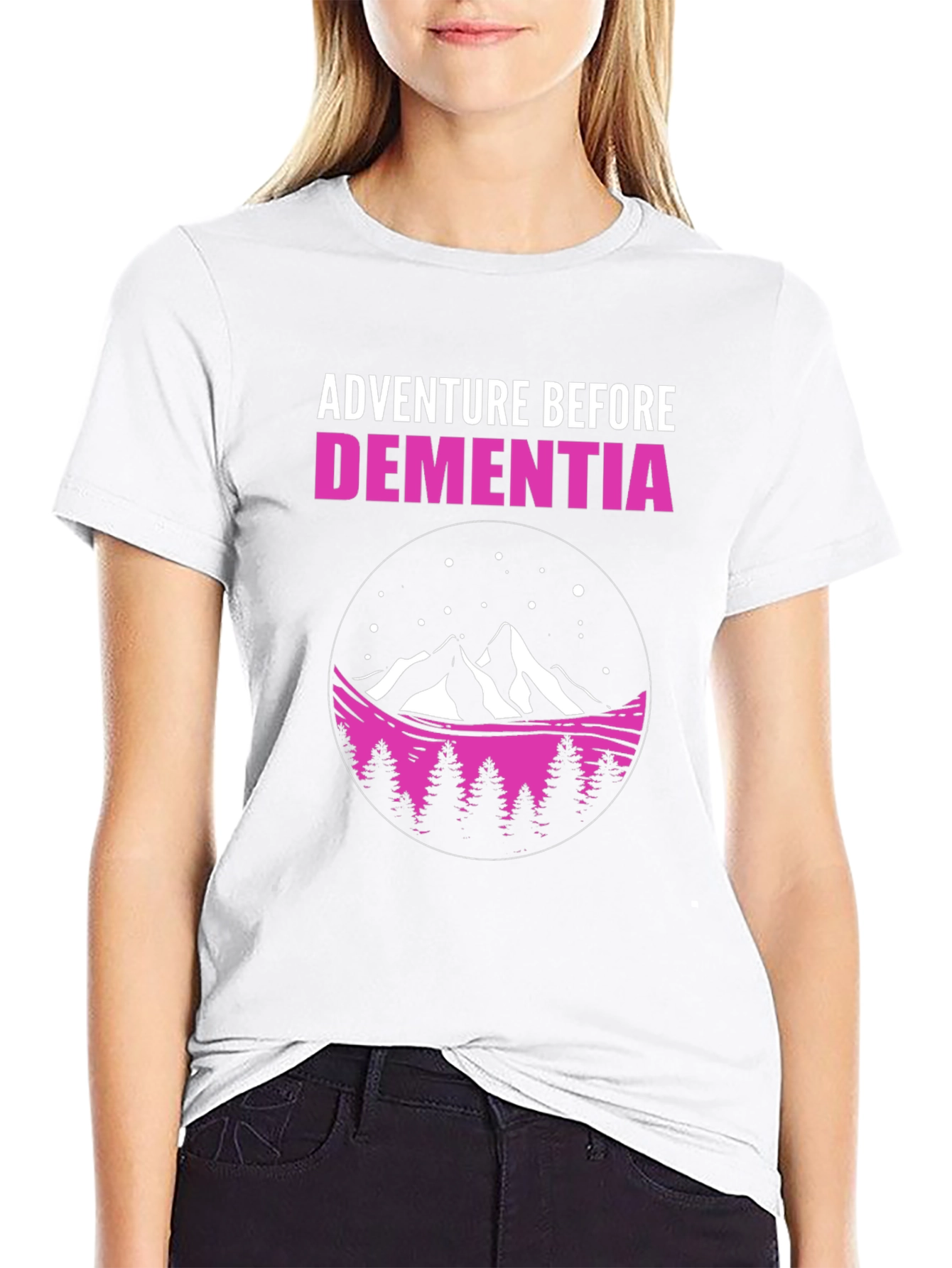Adventure Before Dementia Black Graphic Tee