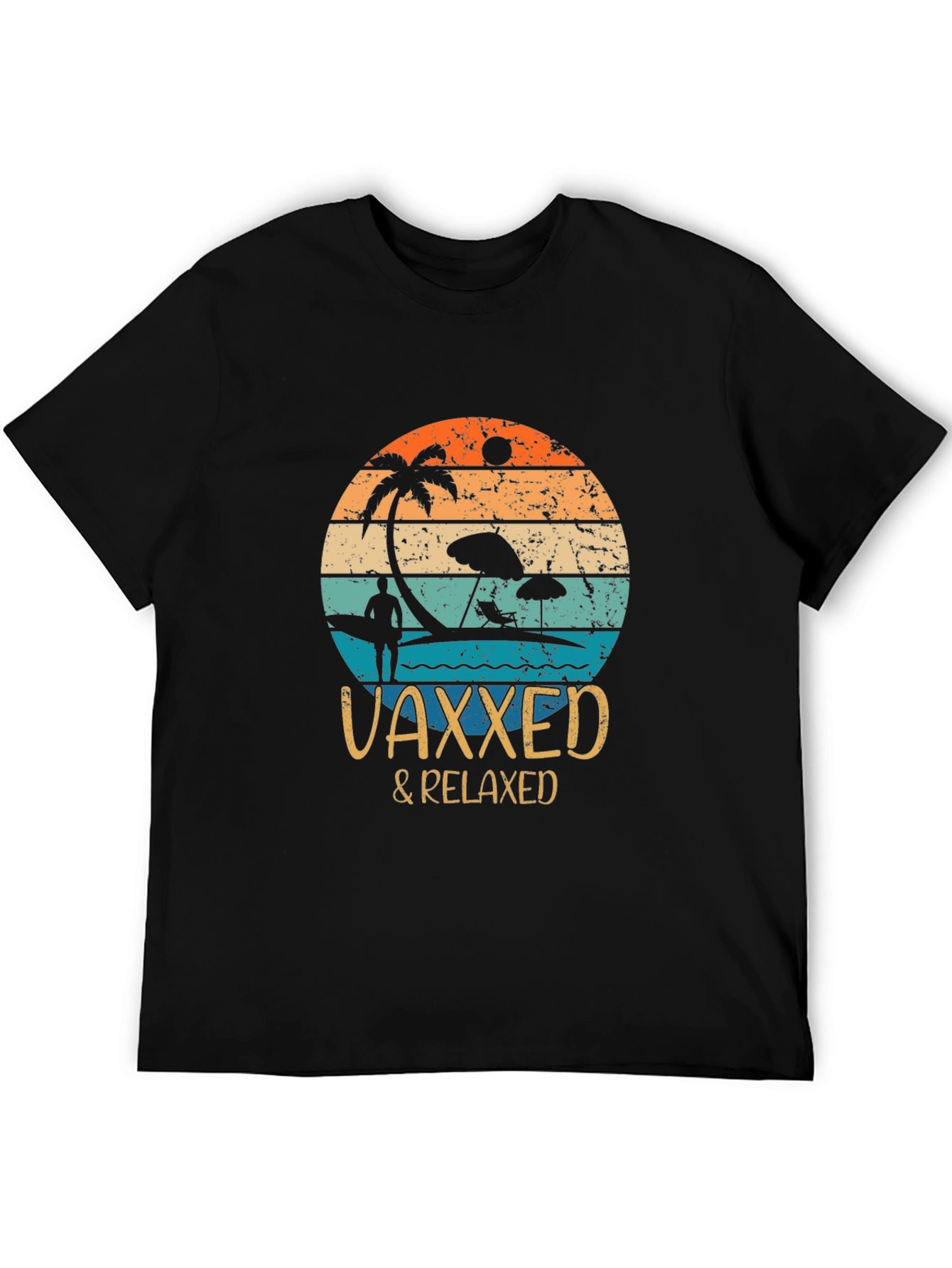 Vaxxed & Relaxed Graphic Tee - Summer Vacation Vibes