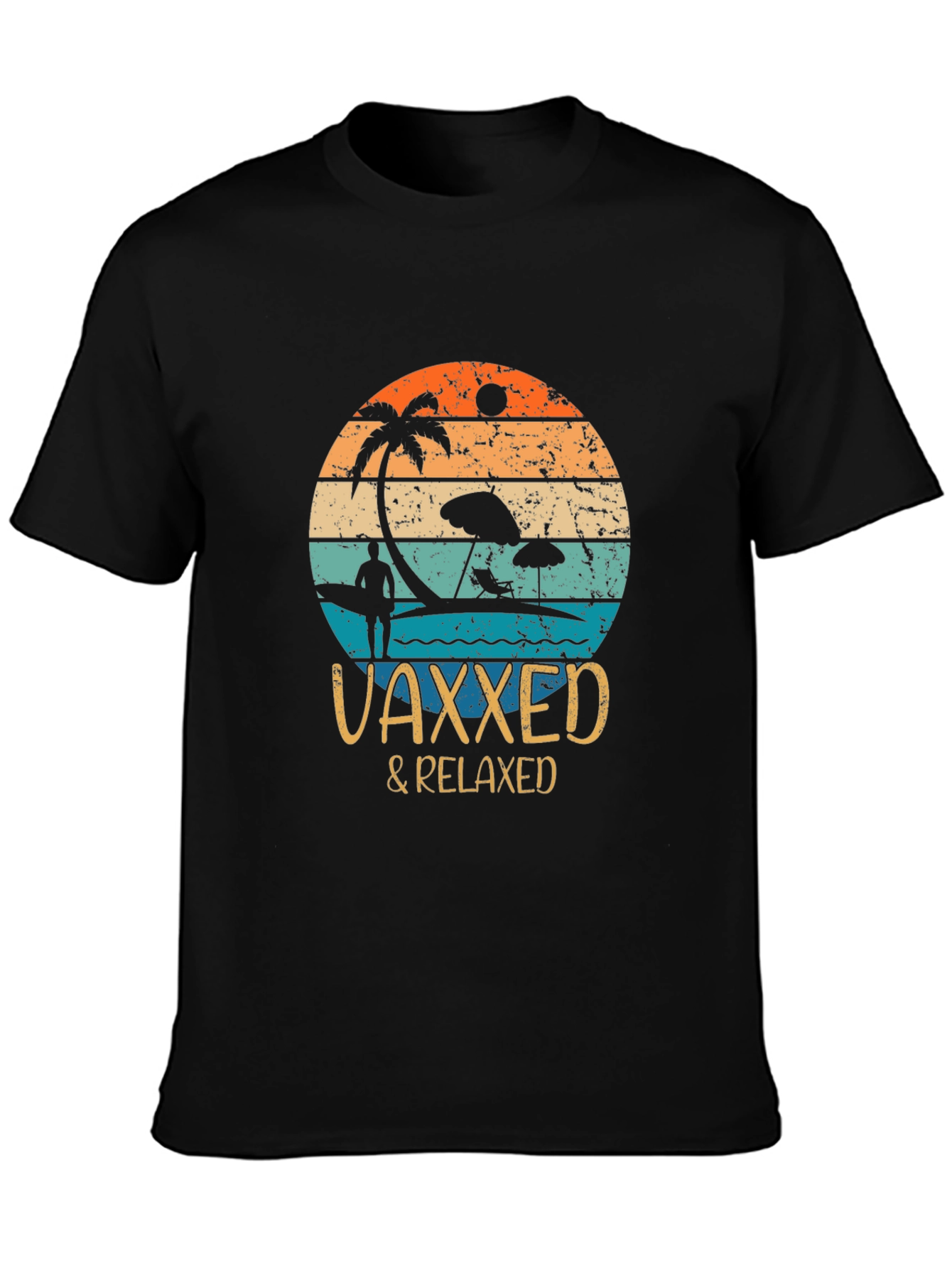Vaxxed & Relaxed Graphic Tee - Summer Vacation Vibes